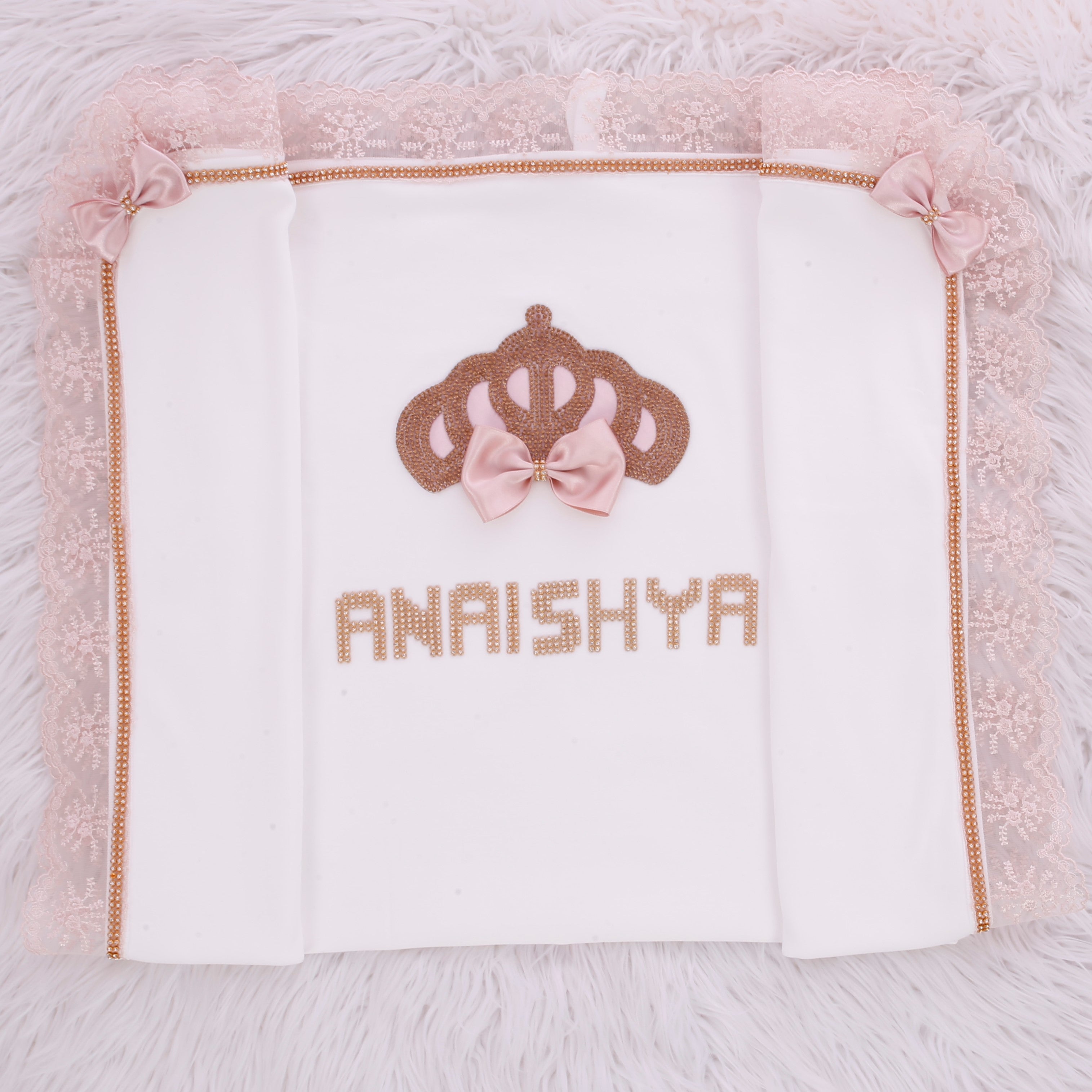 Adorable Pink Lace Blanket