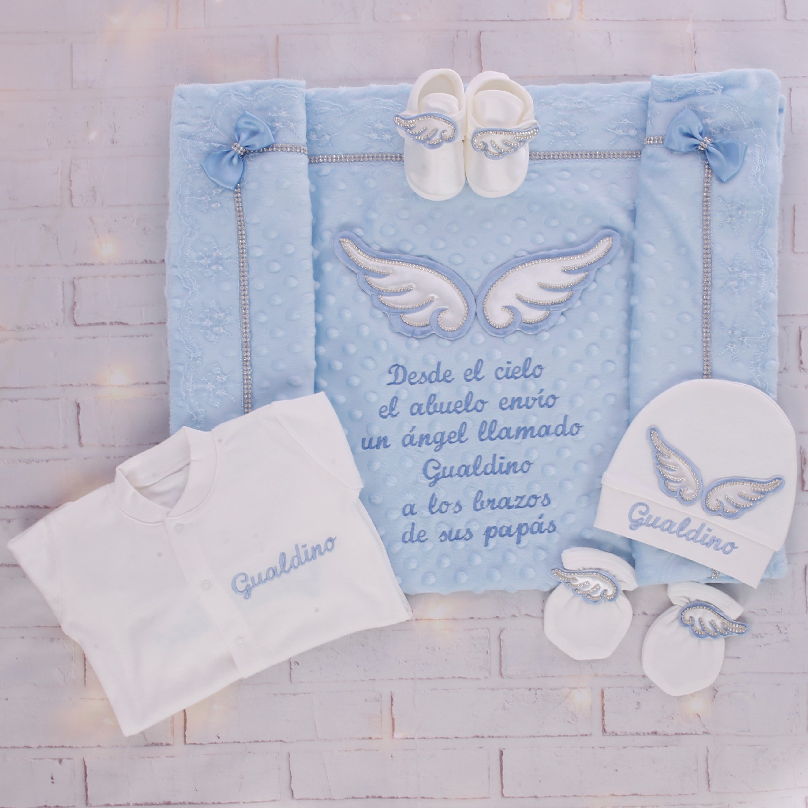 Conjunto de bendición del cielo azul