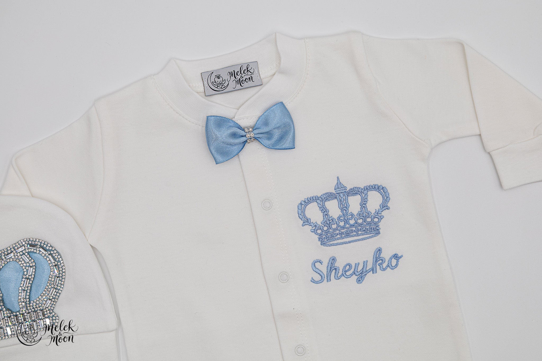 Sky Blue Crown Little Prince Set