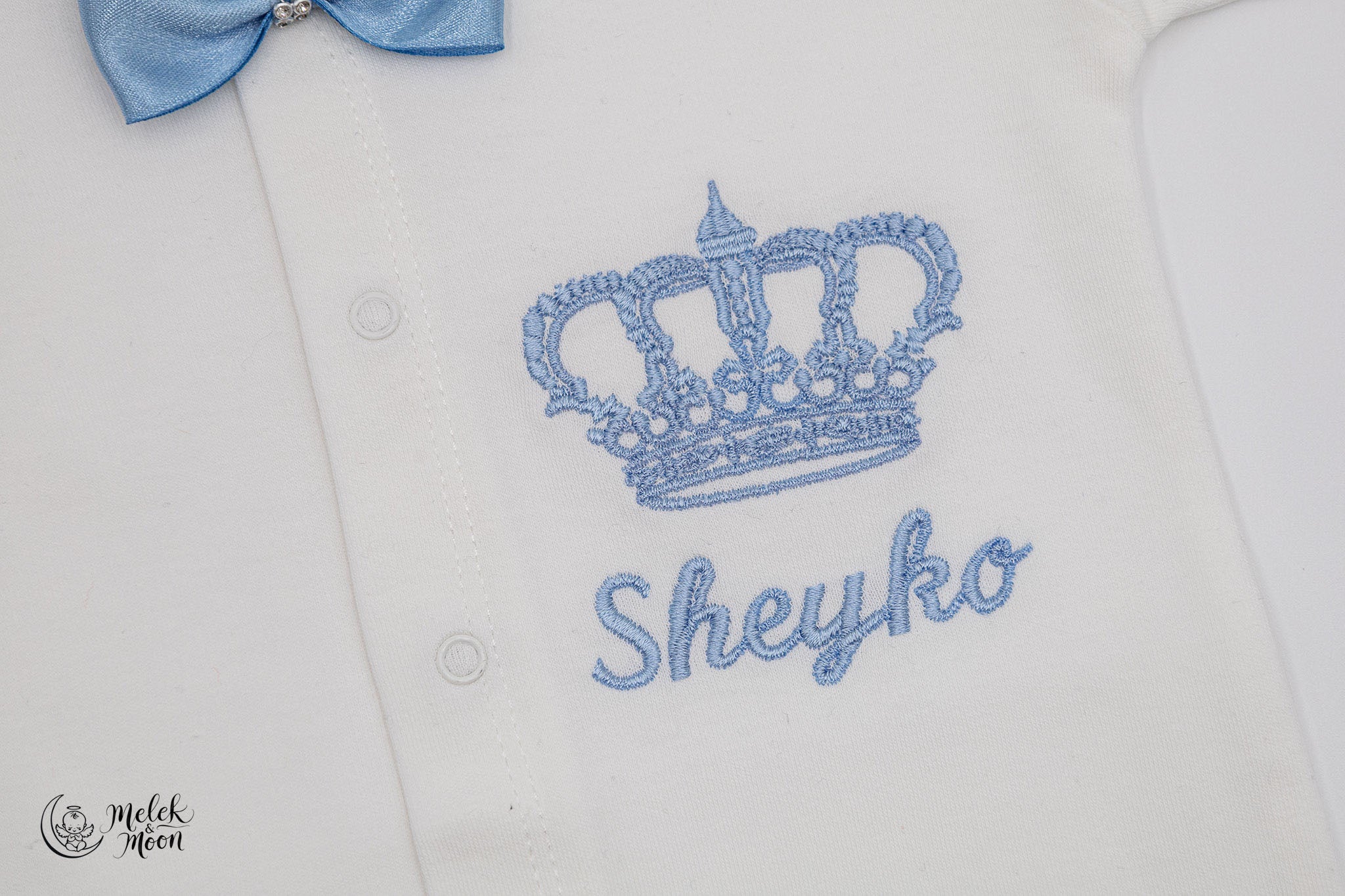 Sky Blue Crown Little Prince Set