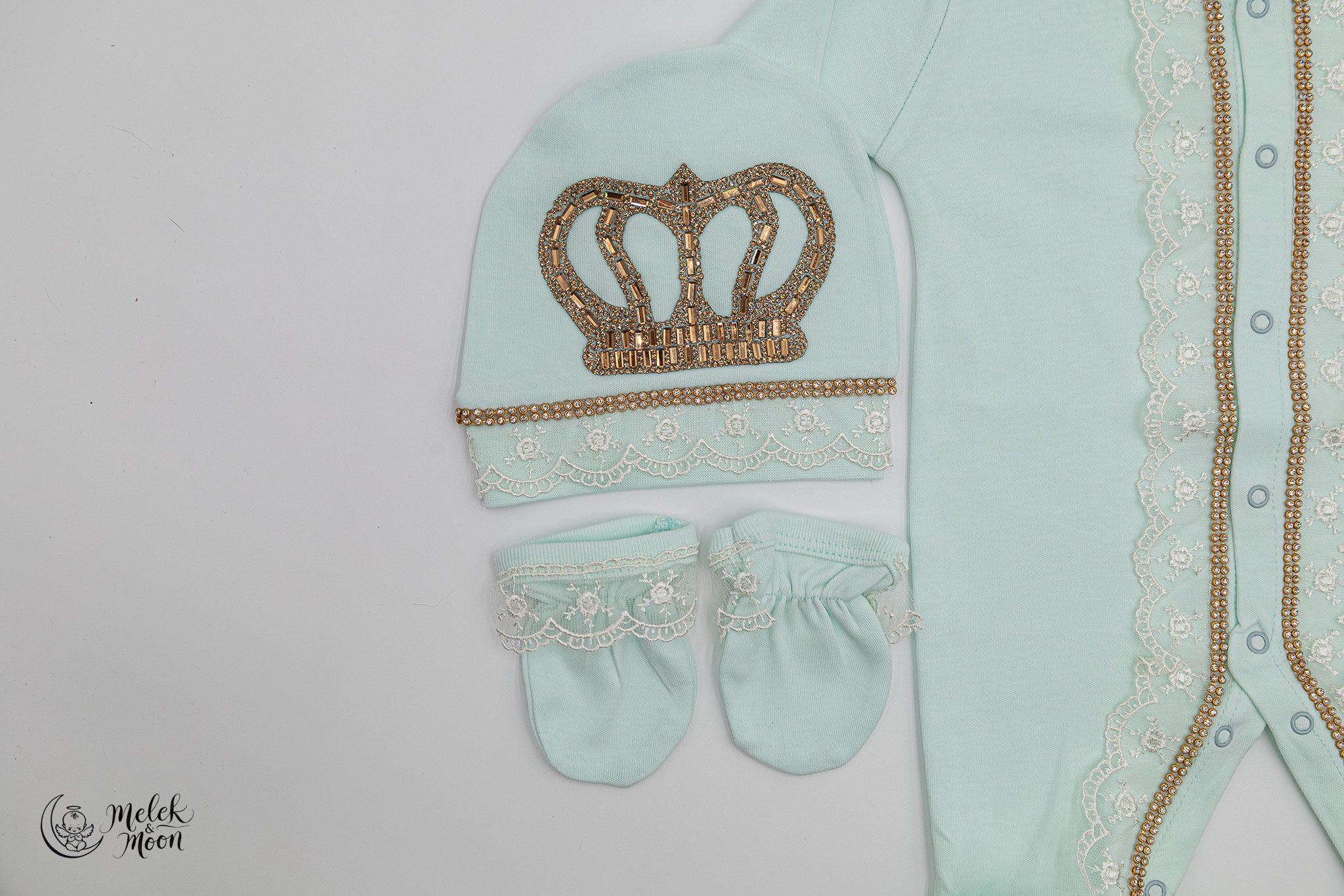 Luxe Mint Crown Prince Set