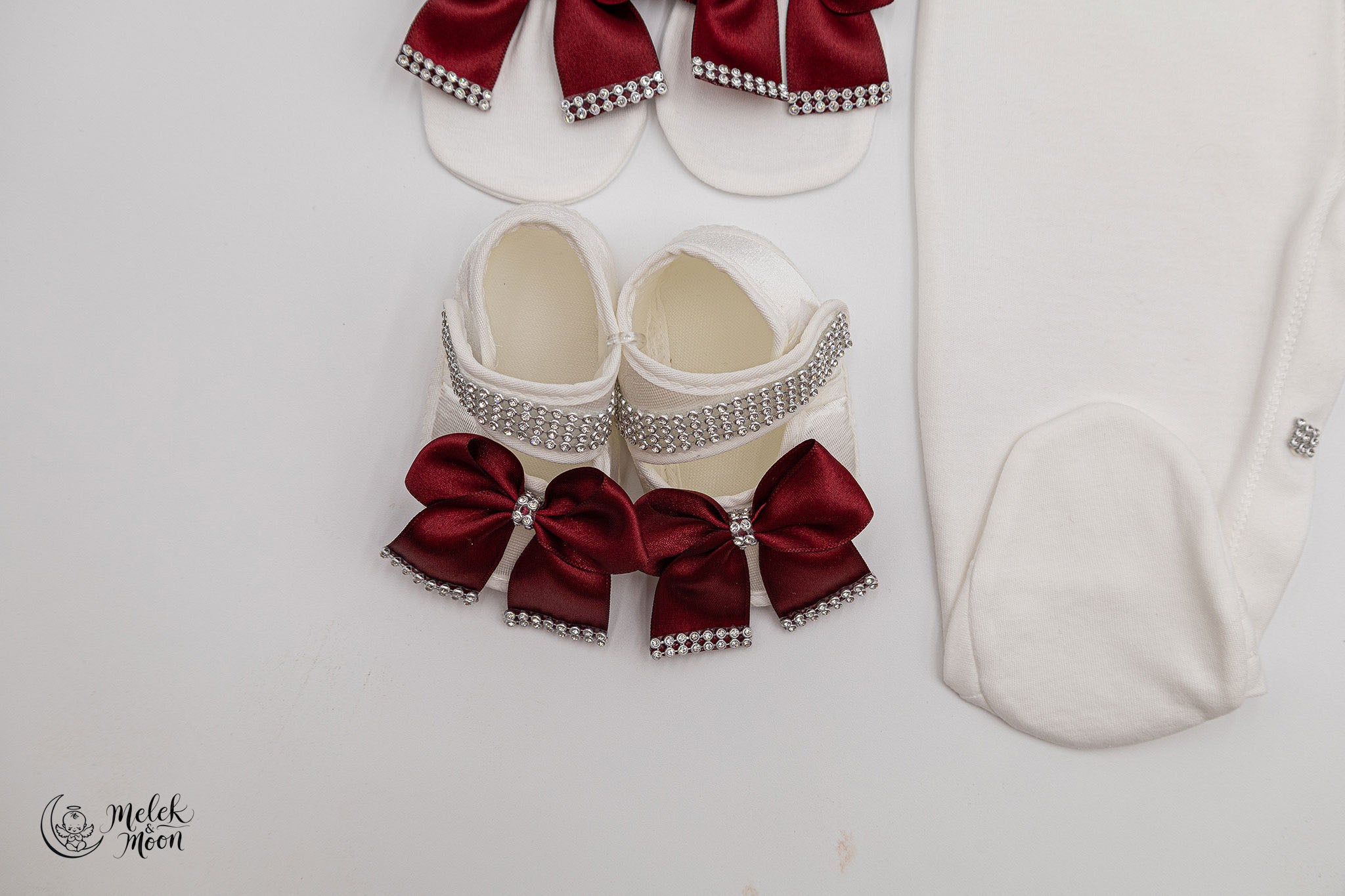 Burgundy Pearl Royale Heart Set