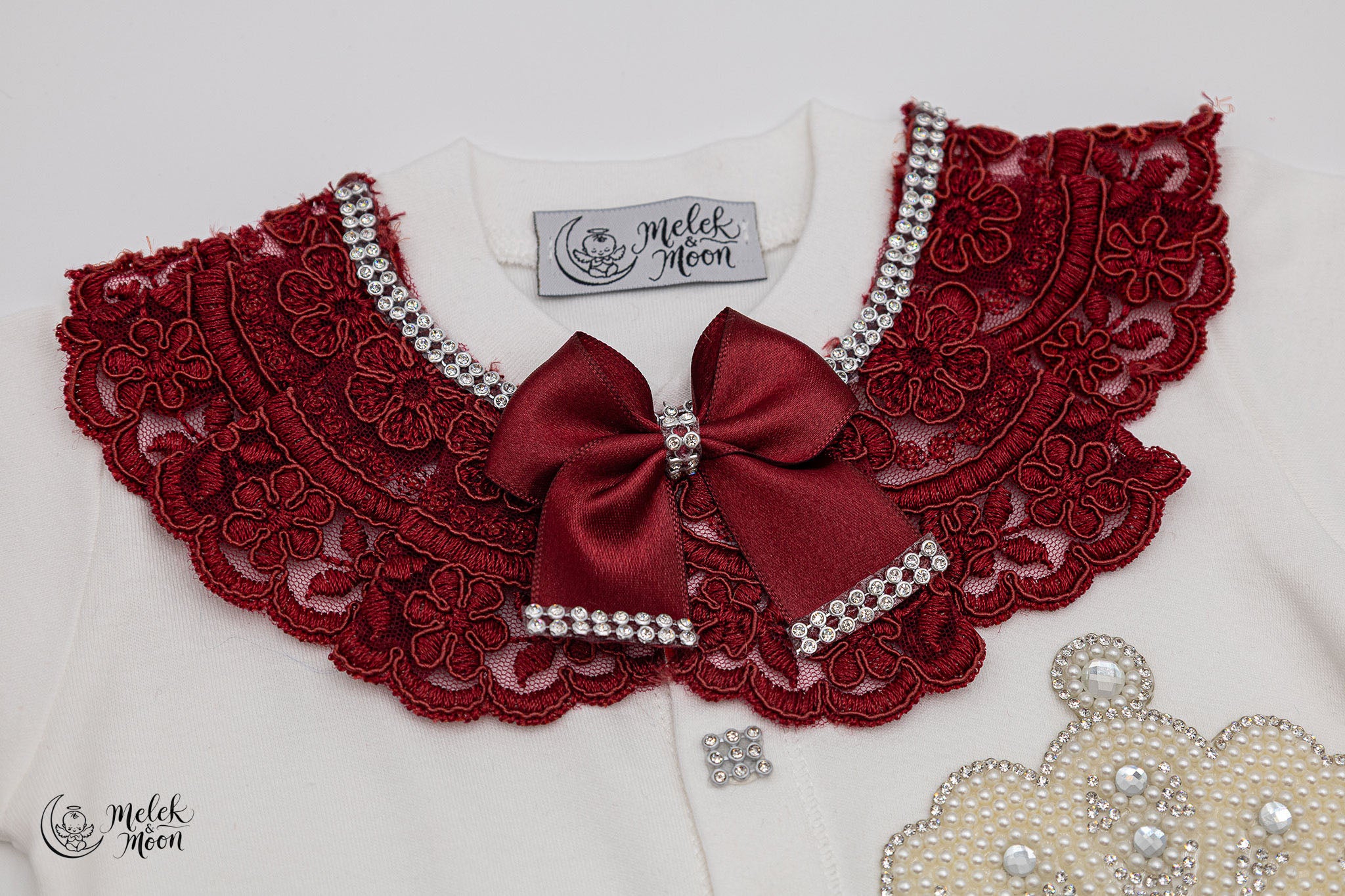 Burgundy Pearl Royale Heart Set