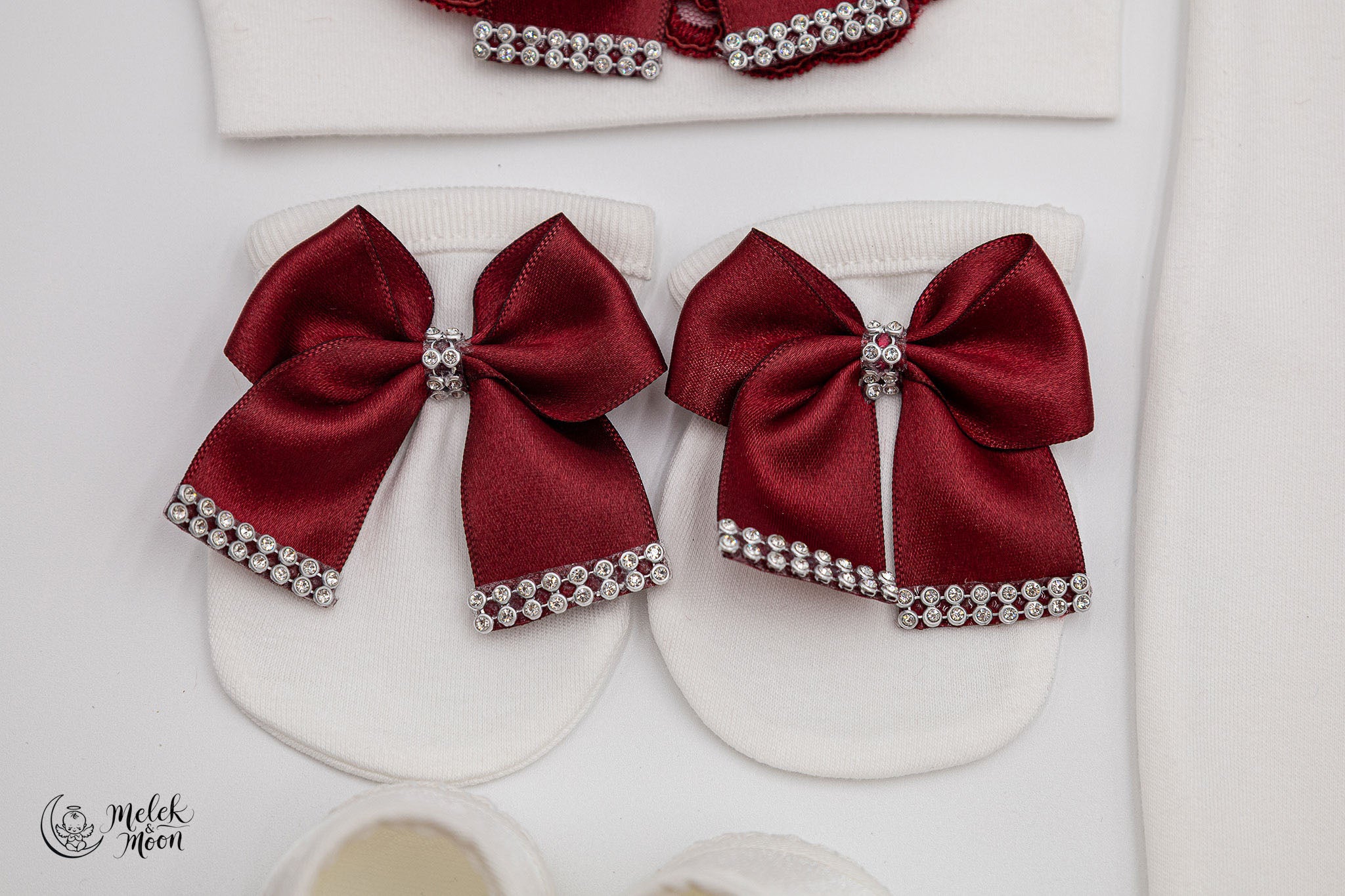Burgundy Pearl Royale Heart Set