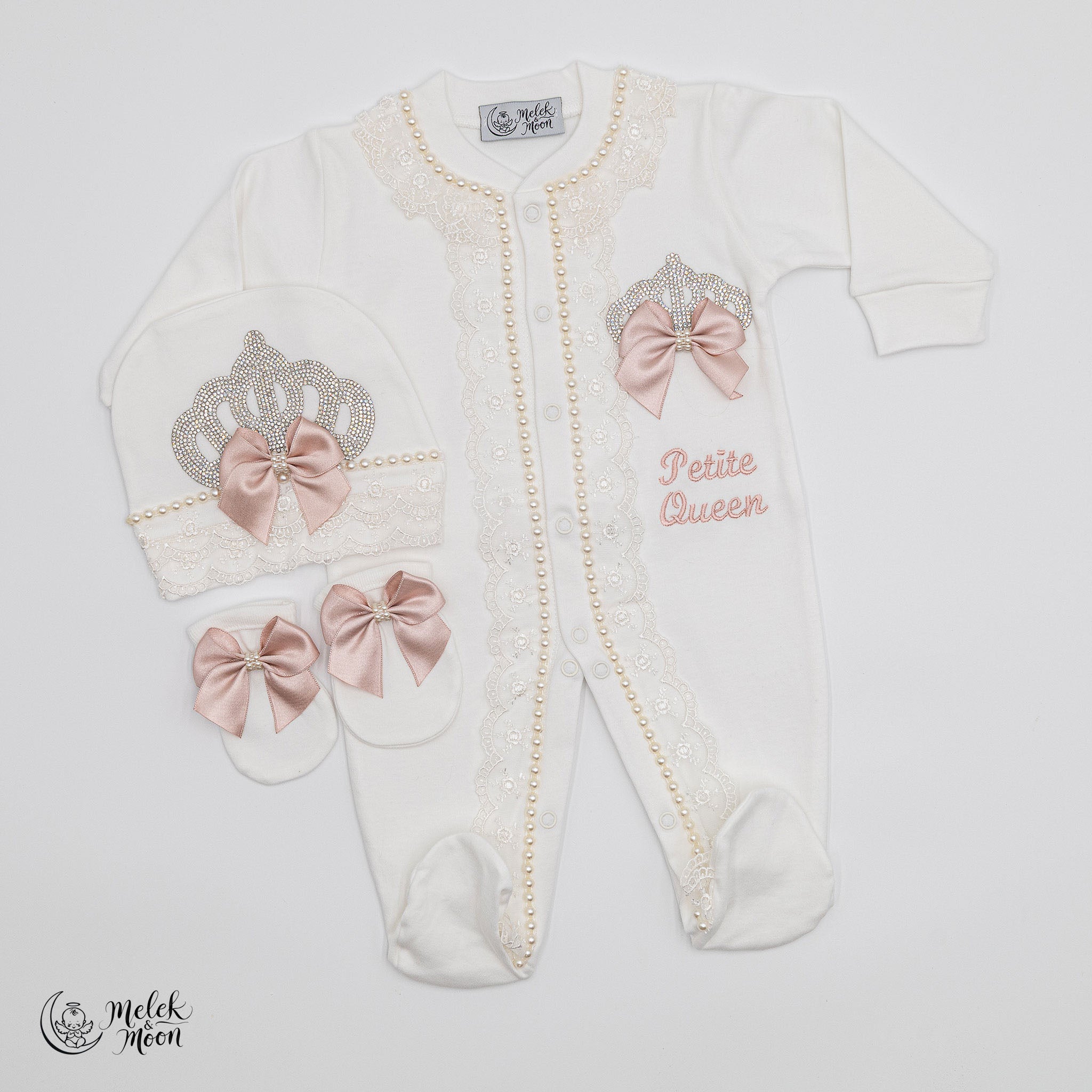 Petite Queen Pearl Crown Set