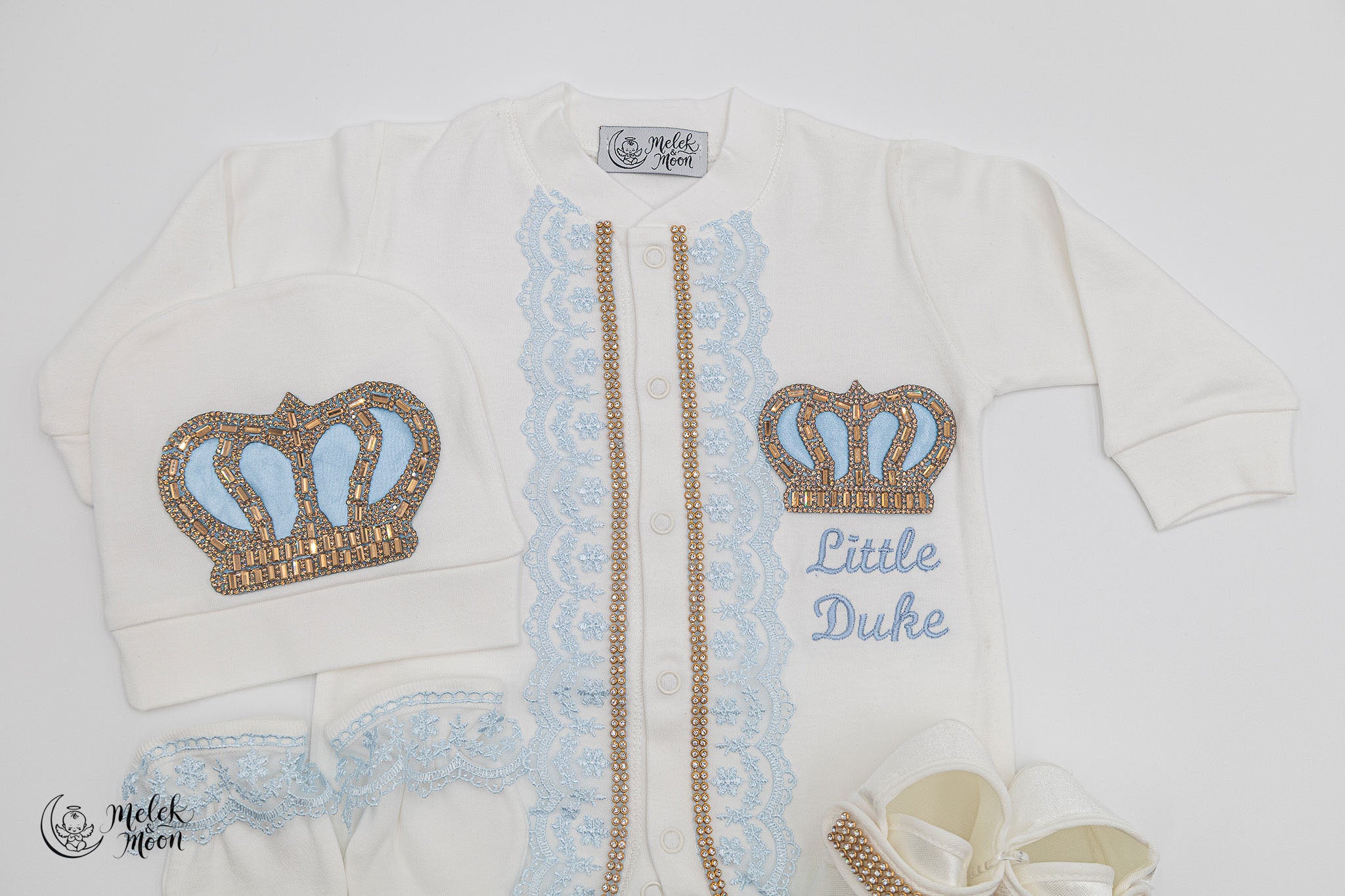 White & Blue Little Royale Set