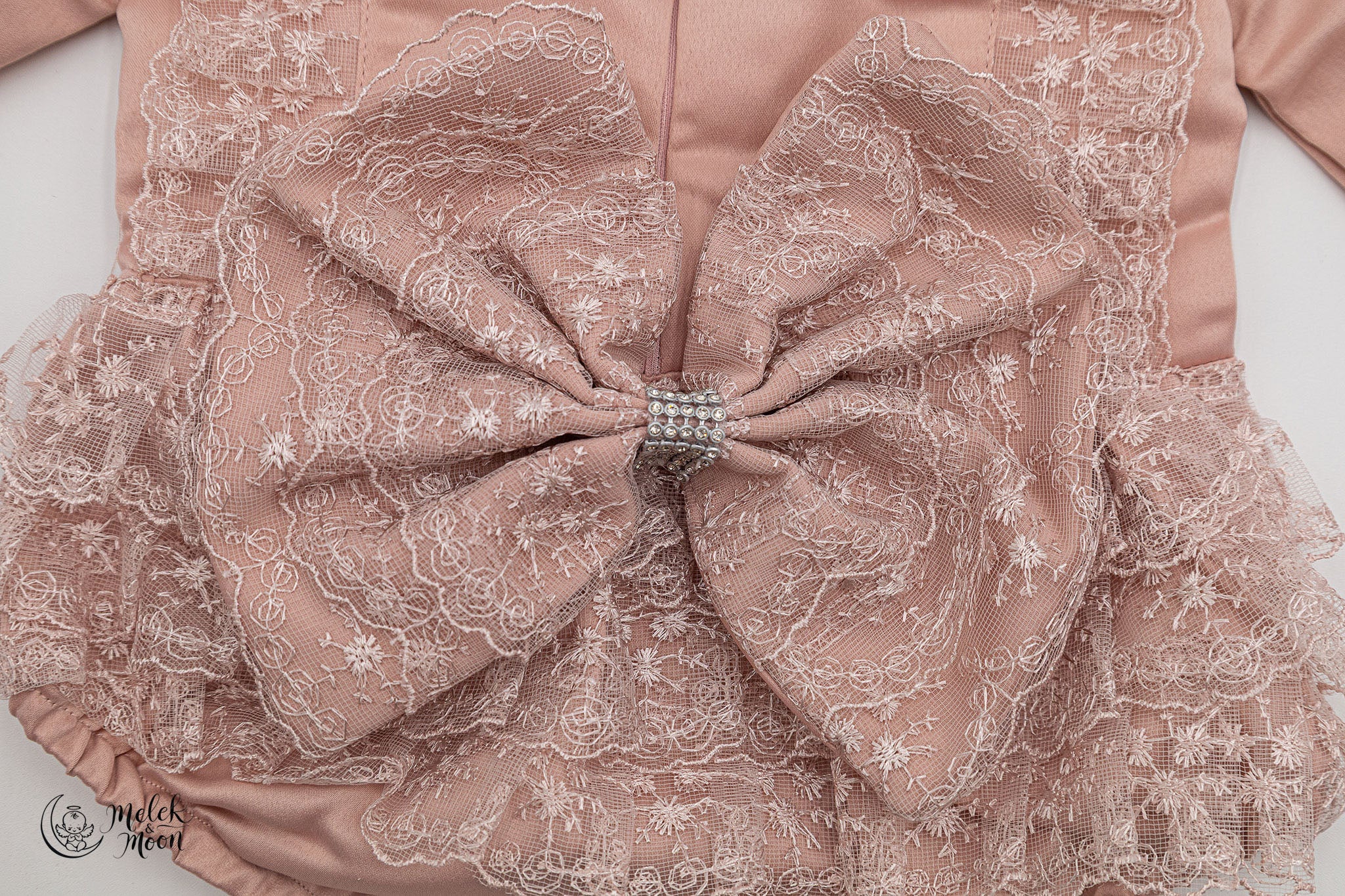 Soft Taupe Princess Bow Set