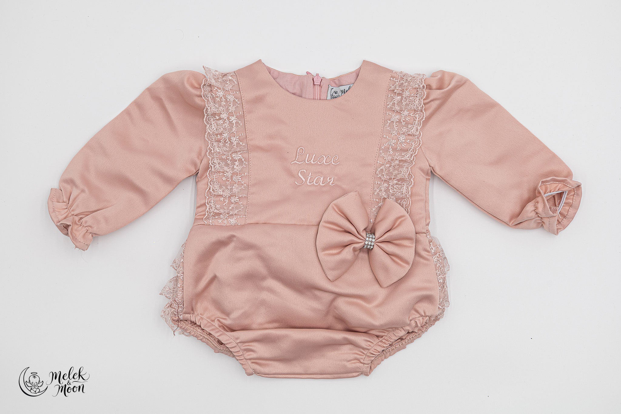 Soft Taupe Princess Bow Set