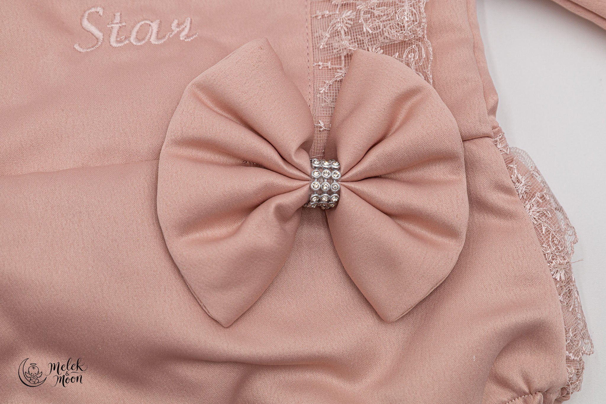 Soft Taupe Princess Bow Set