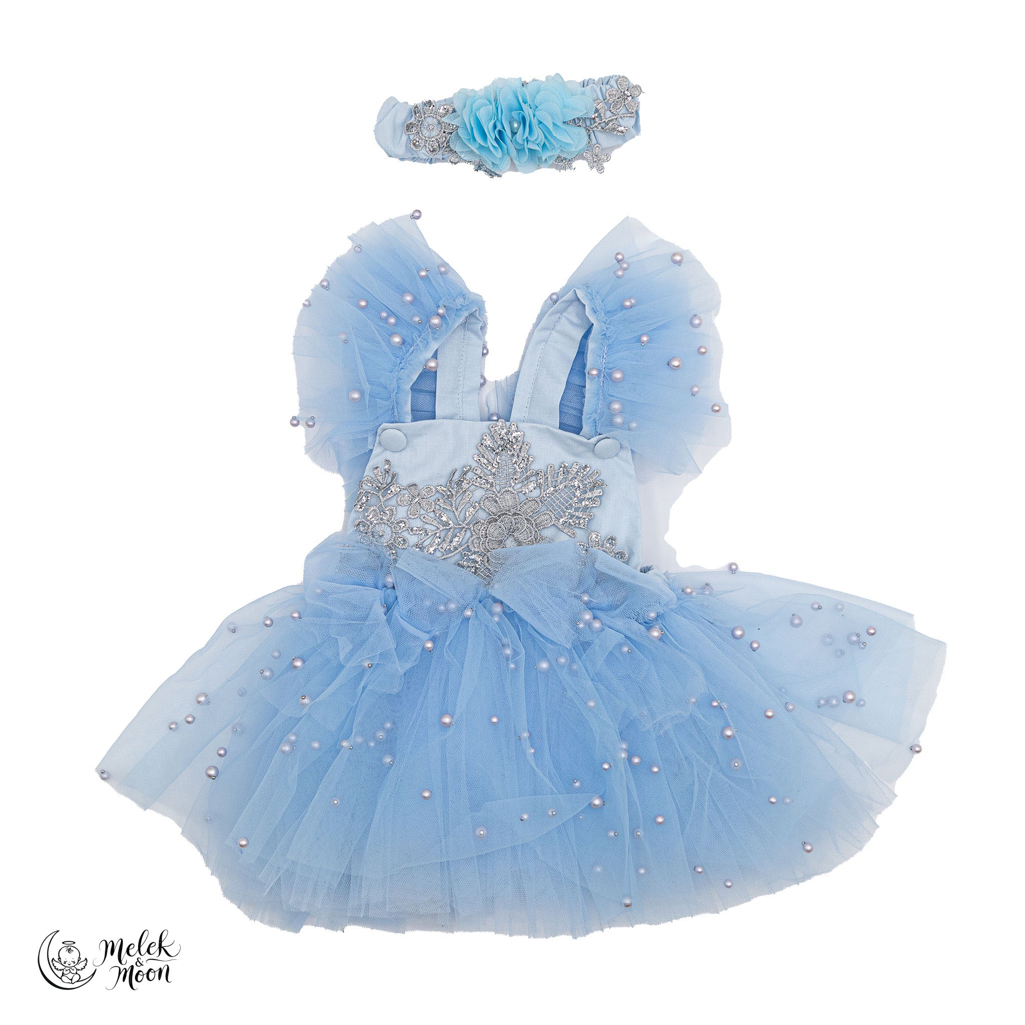 Winter Angel Pearl Tutu Set