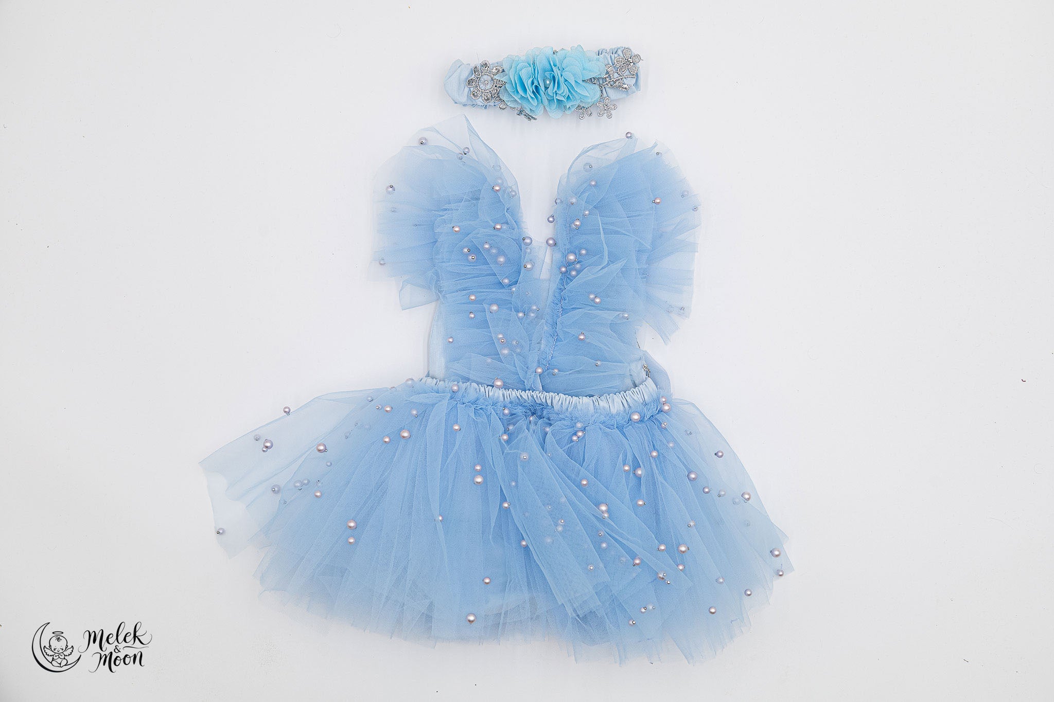 Winter Angel Pearl Tutu Set