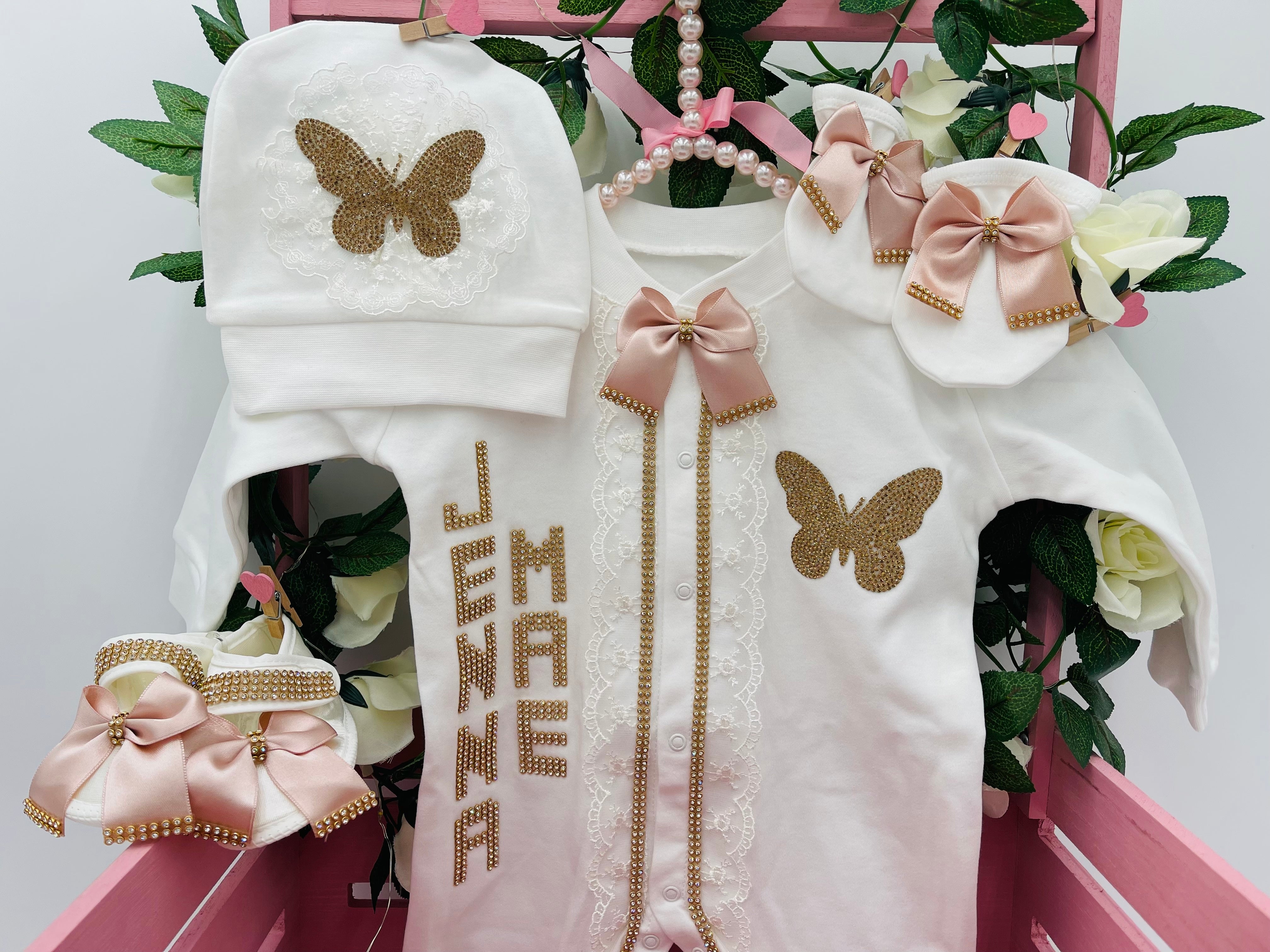 Conjunto de princesa mariposa para niña