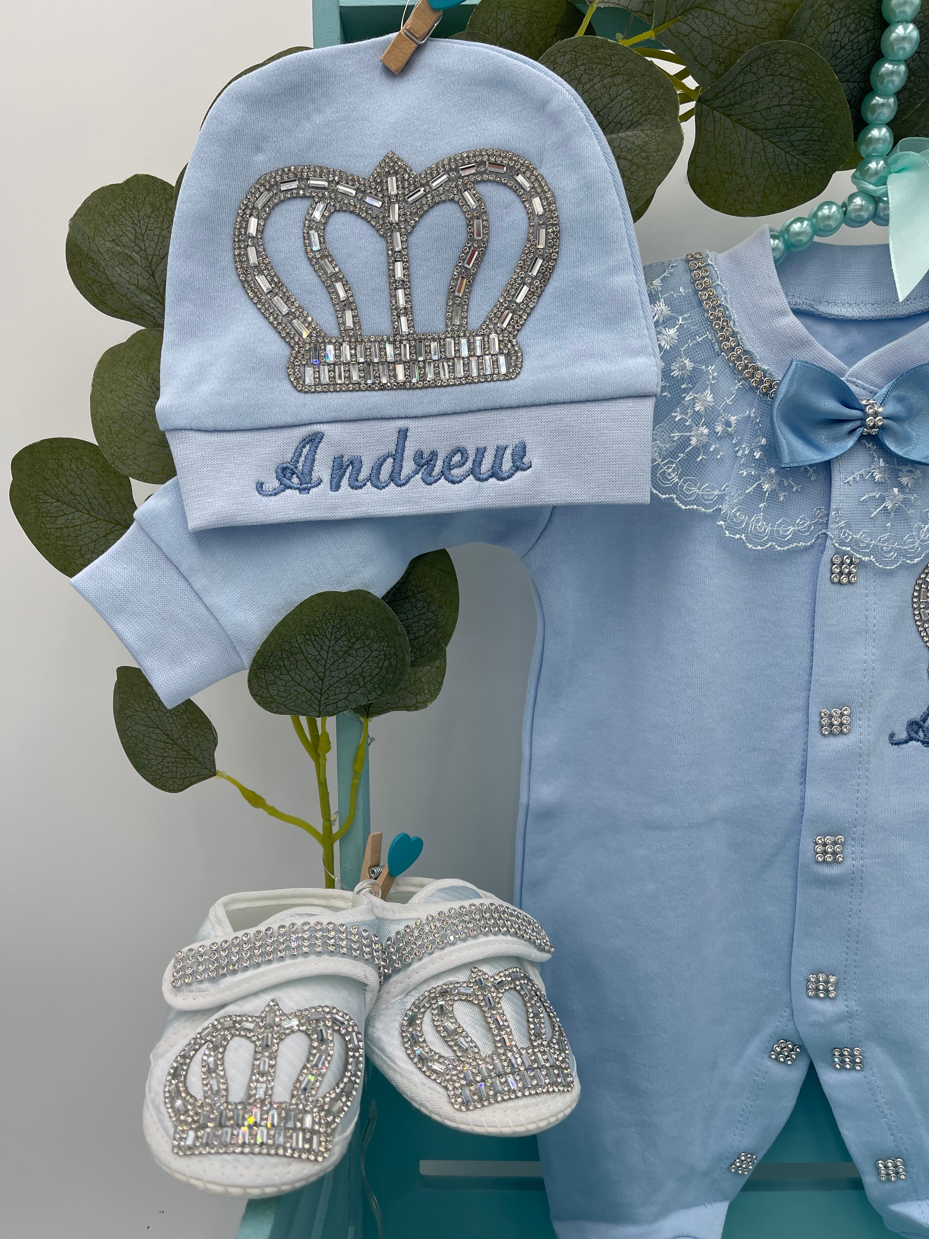 Conjunto milagroso azul real