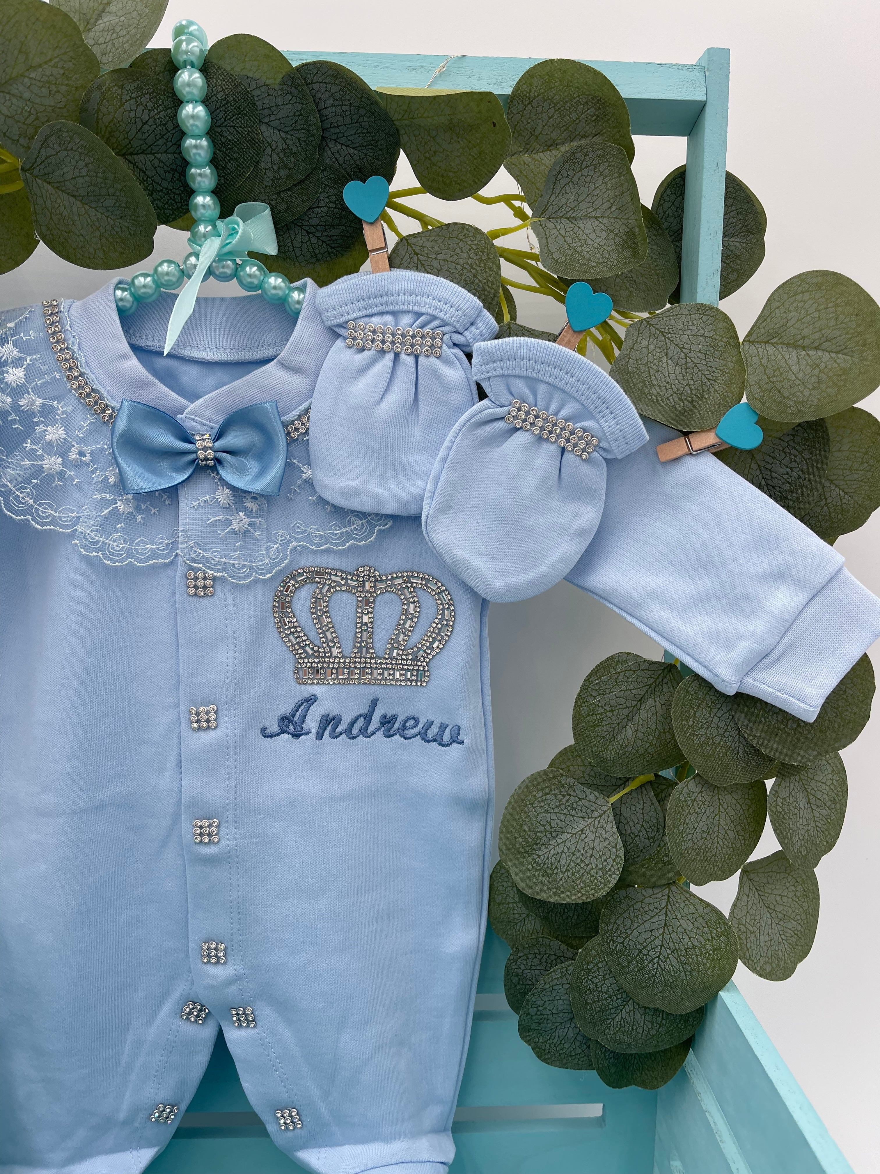 Conjunto milagroso azul real