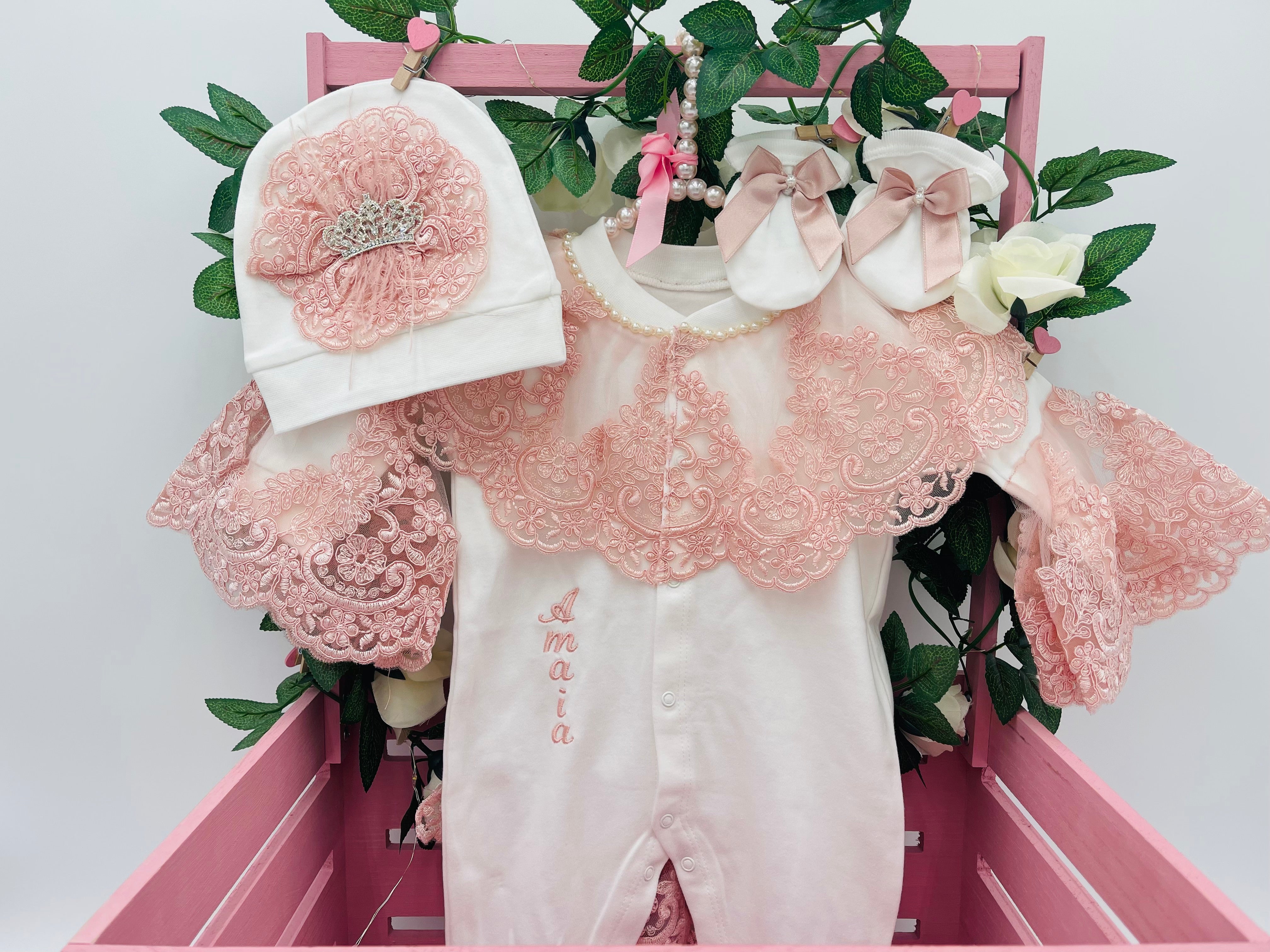 Ensemble d'héritage en dentelle chérie