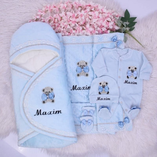 Velvet Bear Blue Set