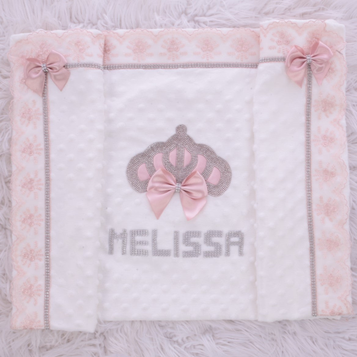 Blush Tiara Baby Blanket