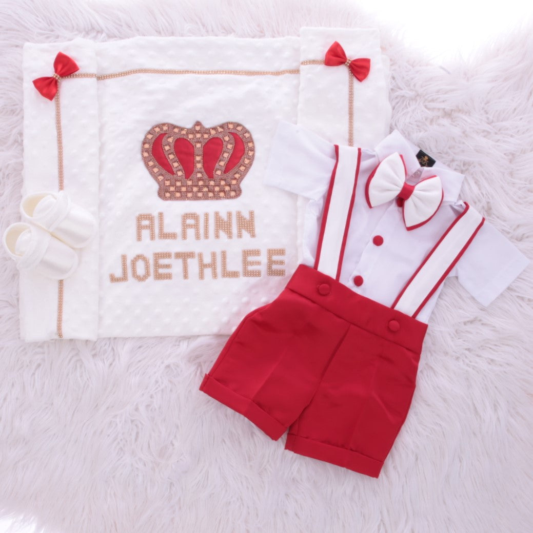 Conjunto Príncipe Real Rojo y Blanco