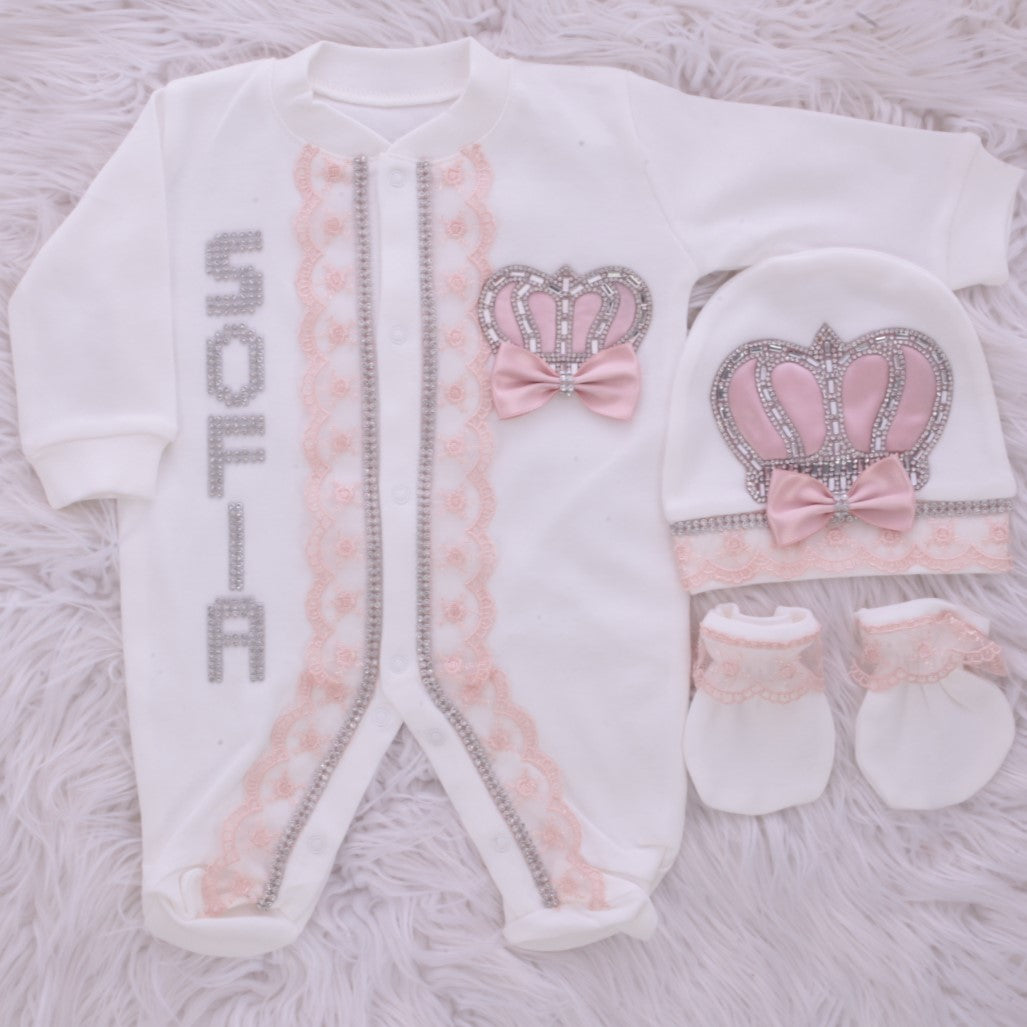 Conjunto de princesa Grace para recién nacida