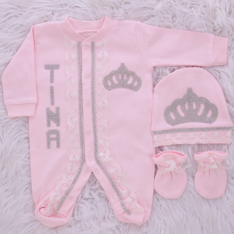 Conjunto de la perfección de la princesa rosa