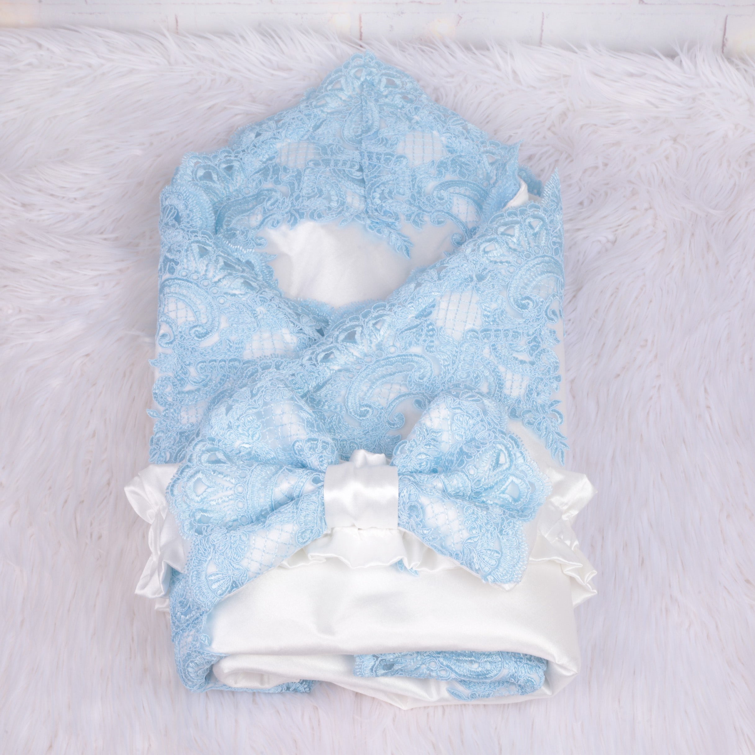 Azure Blossom Swaddle