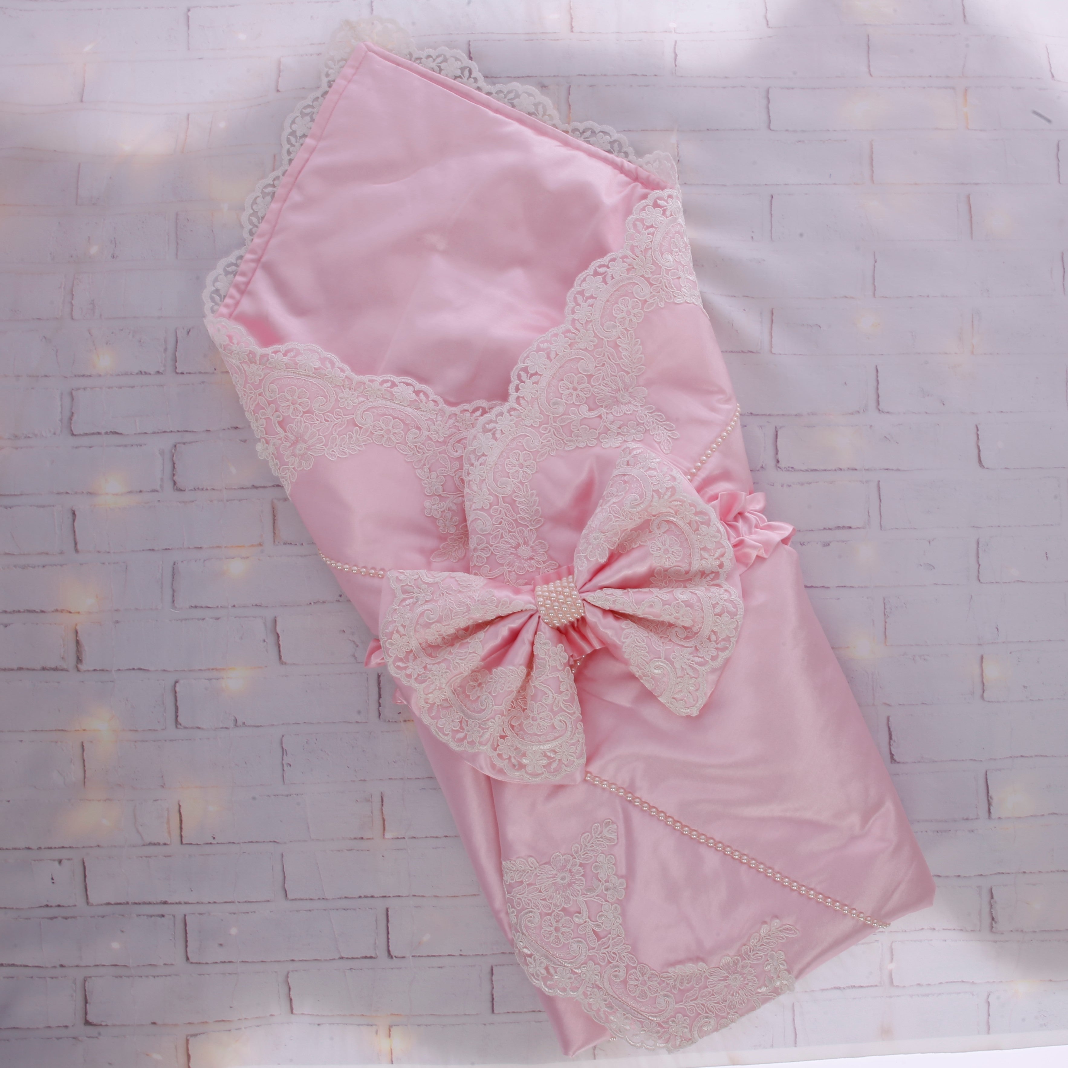 Pink Lace Delight Swaddle