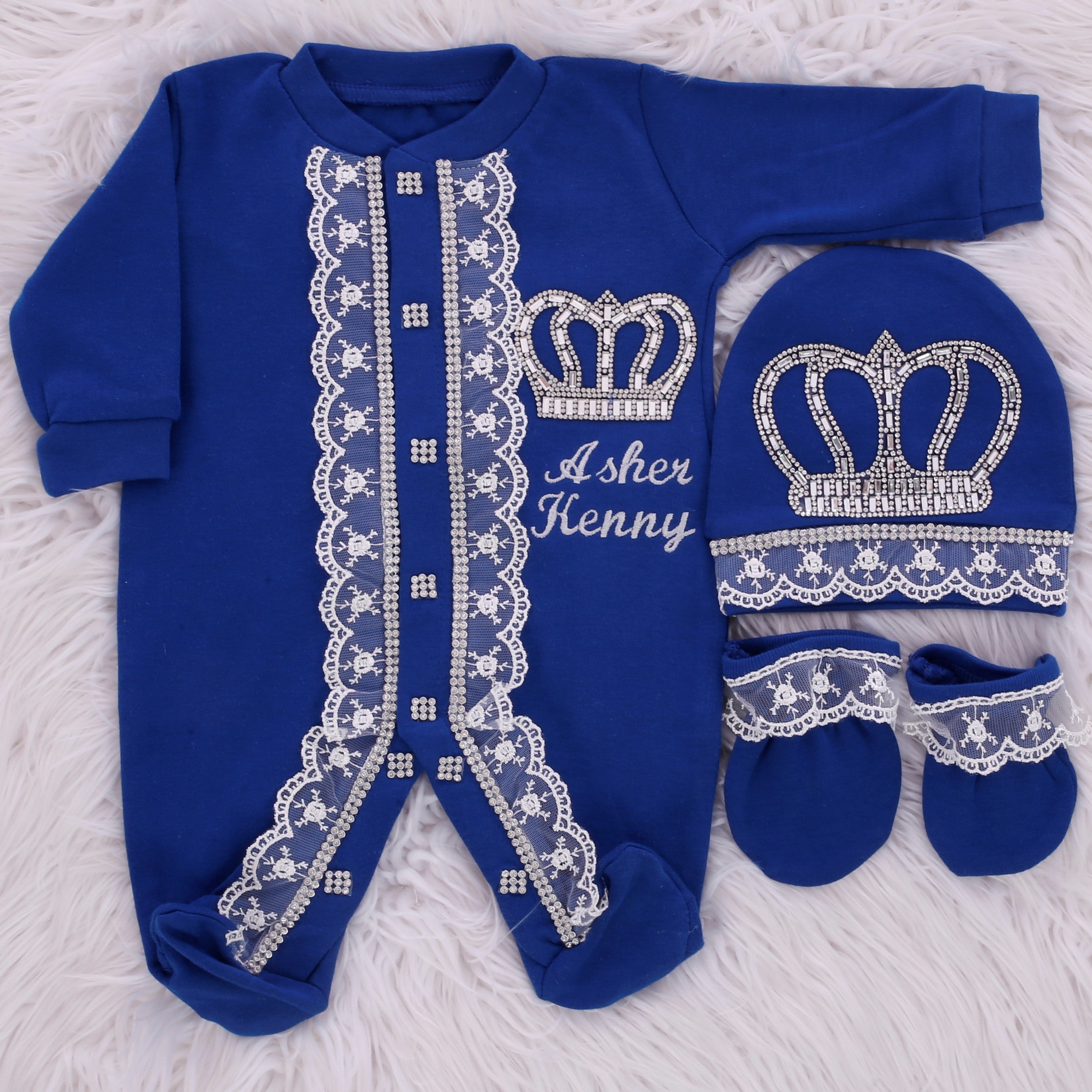 Conjunto Príncipe Angelical Azul Marino