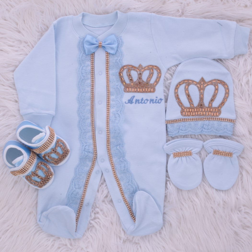 Little Monarch's Majestic Layette Set