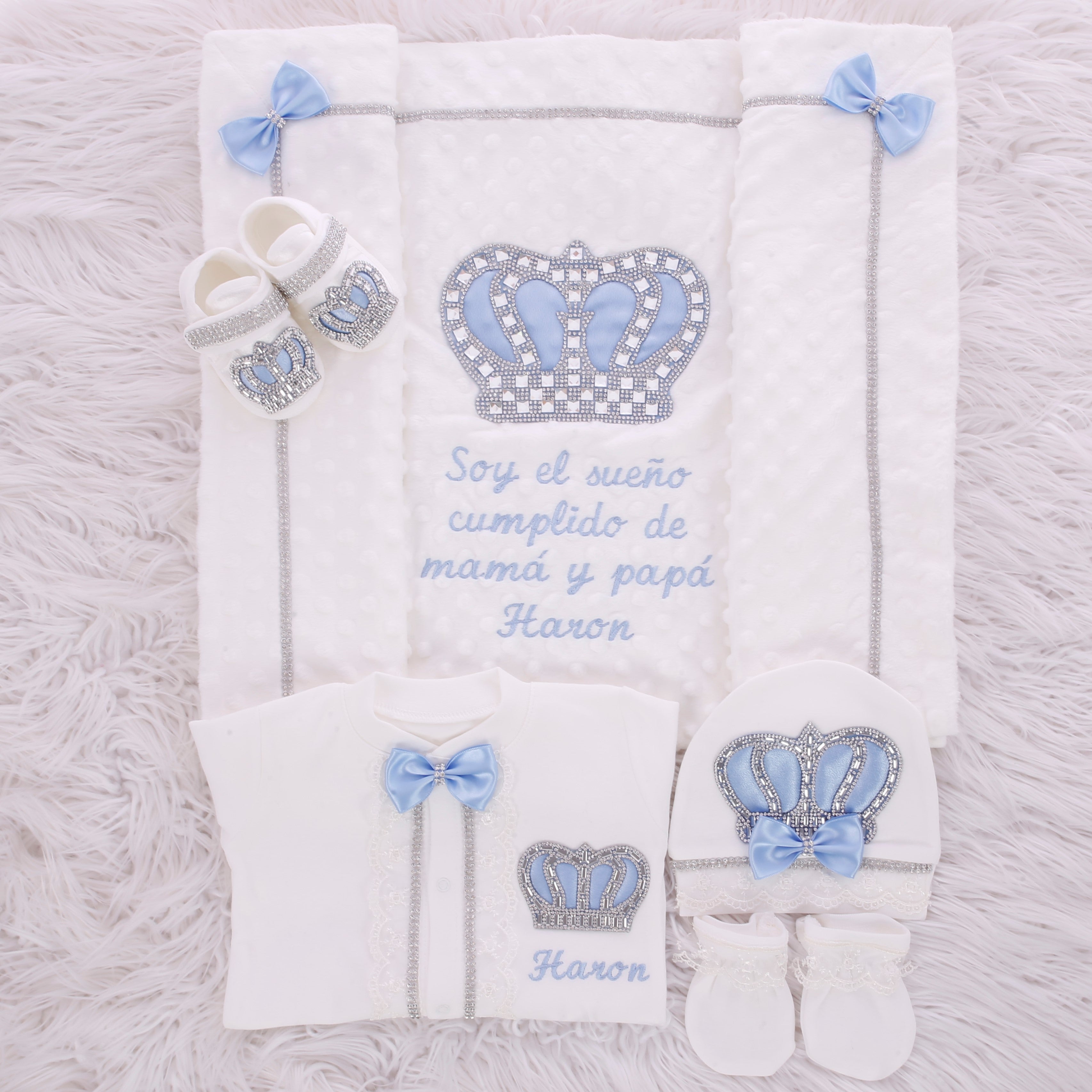 Ensemble bébé bleu rêveur