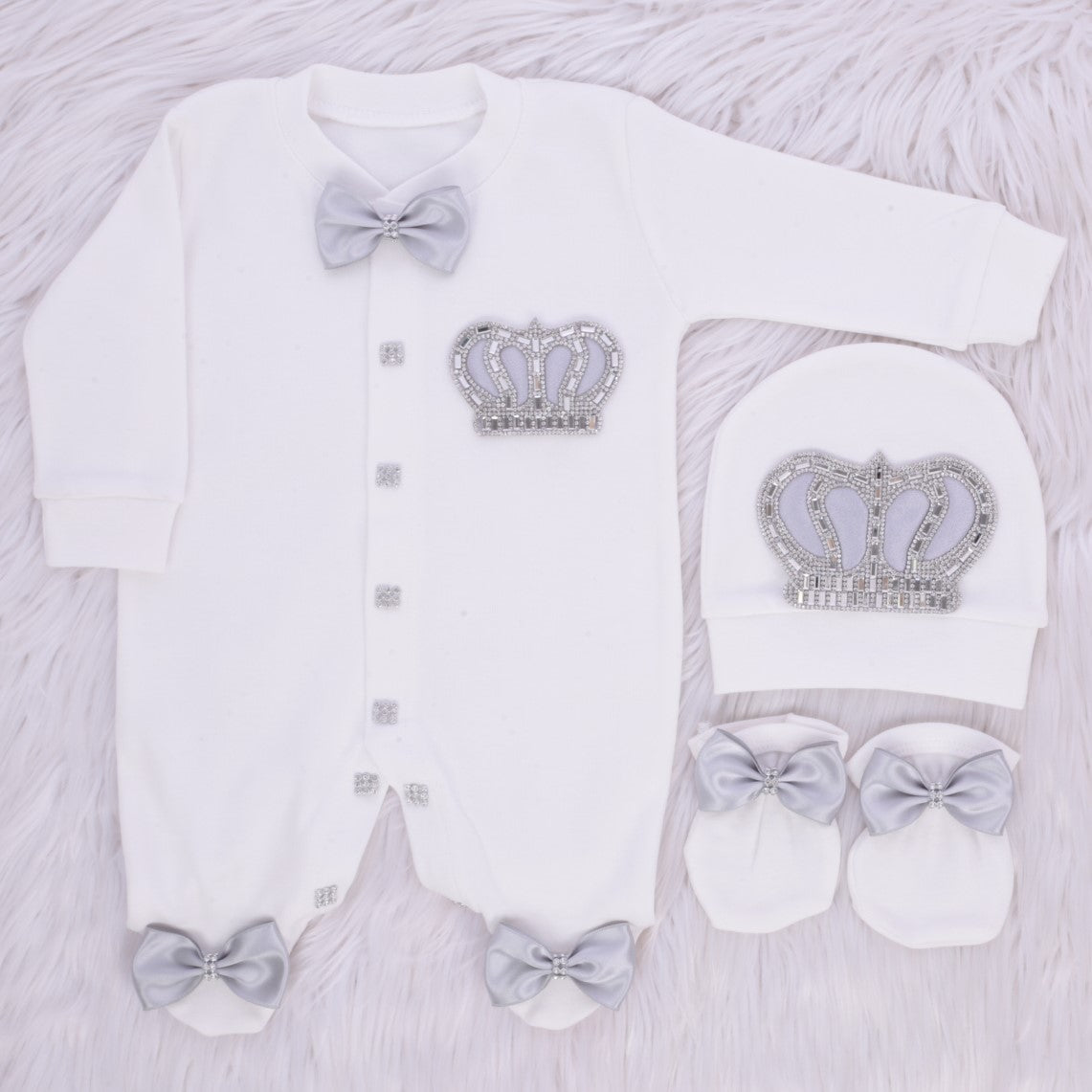 Silver Monarch Newborn Set