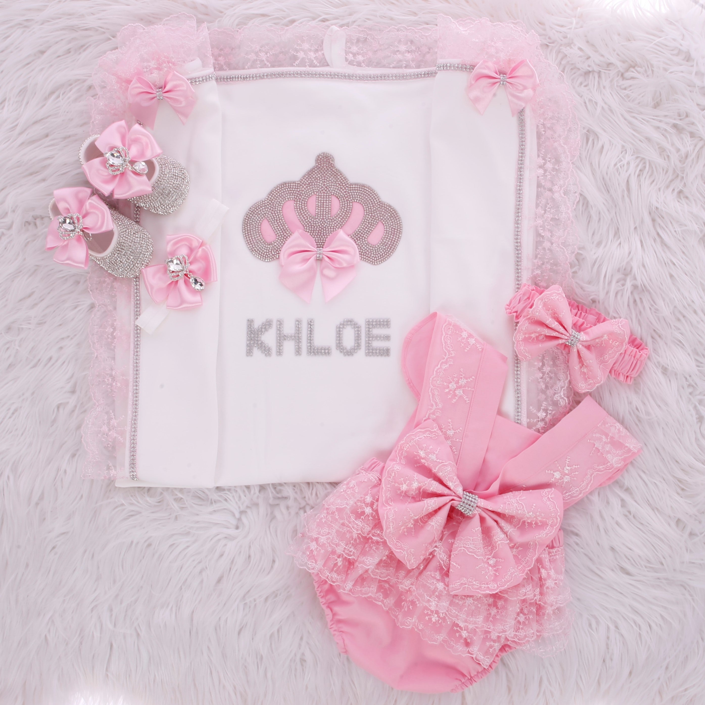 Coffret adorable trésor rose pour bébé