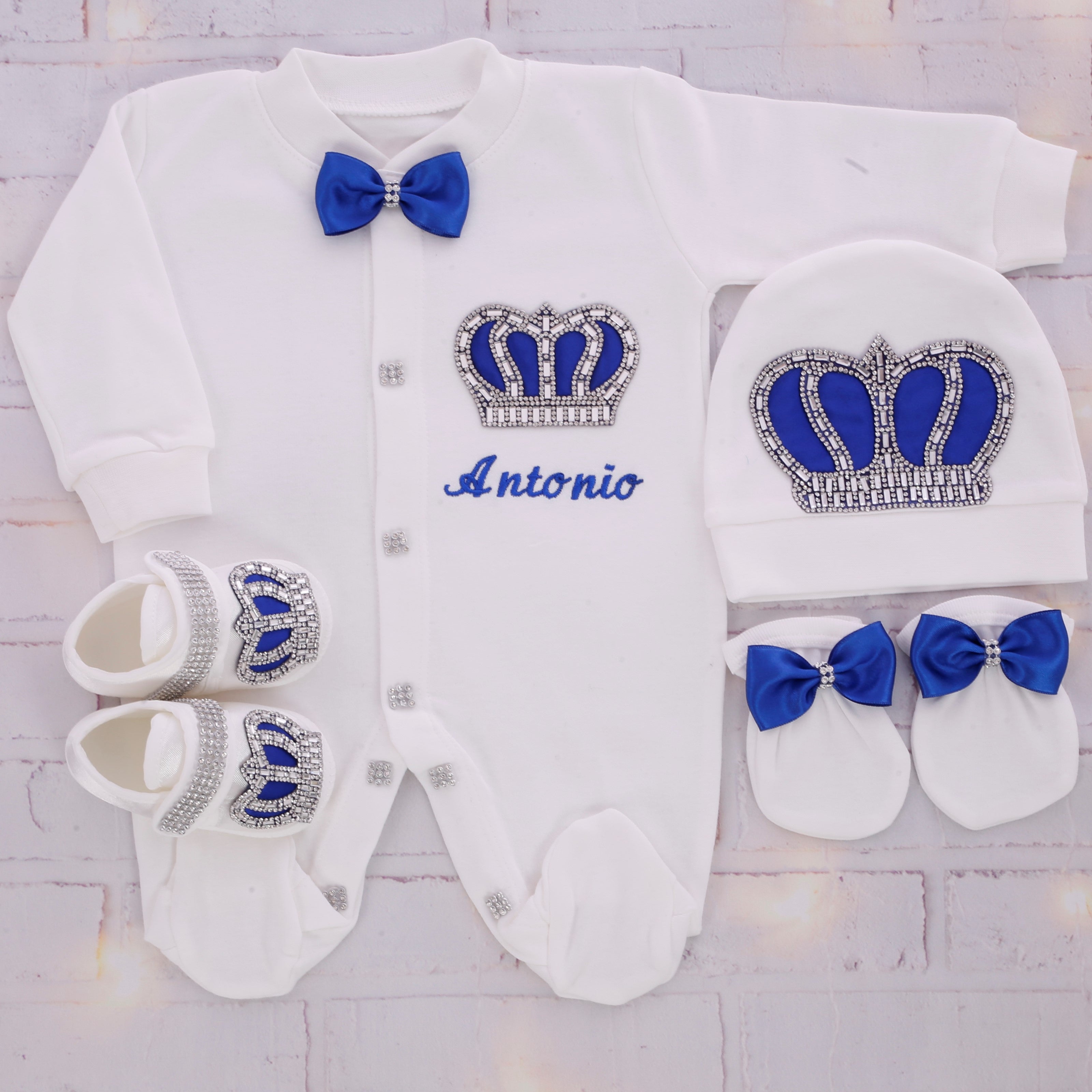 Blue Kingly Baby Layette Set