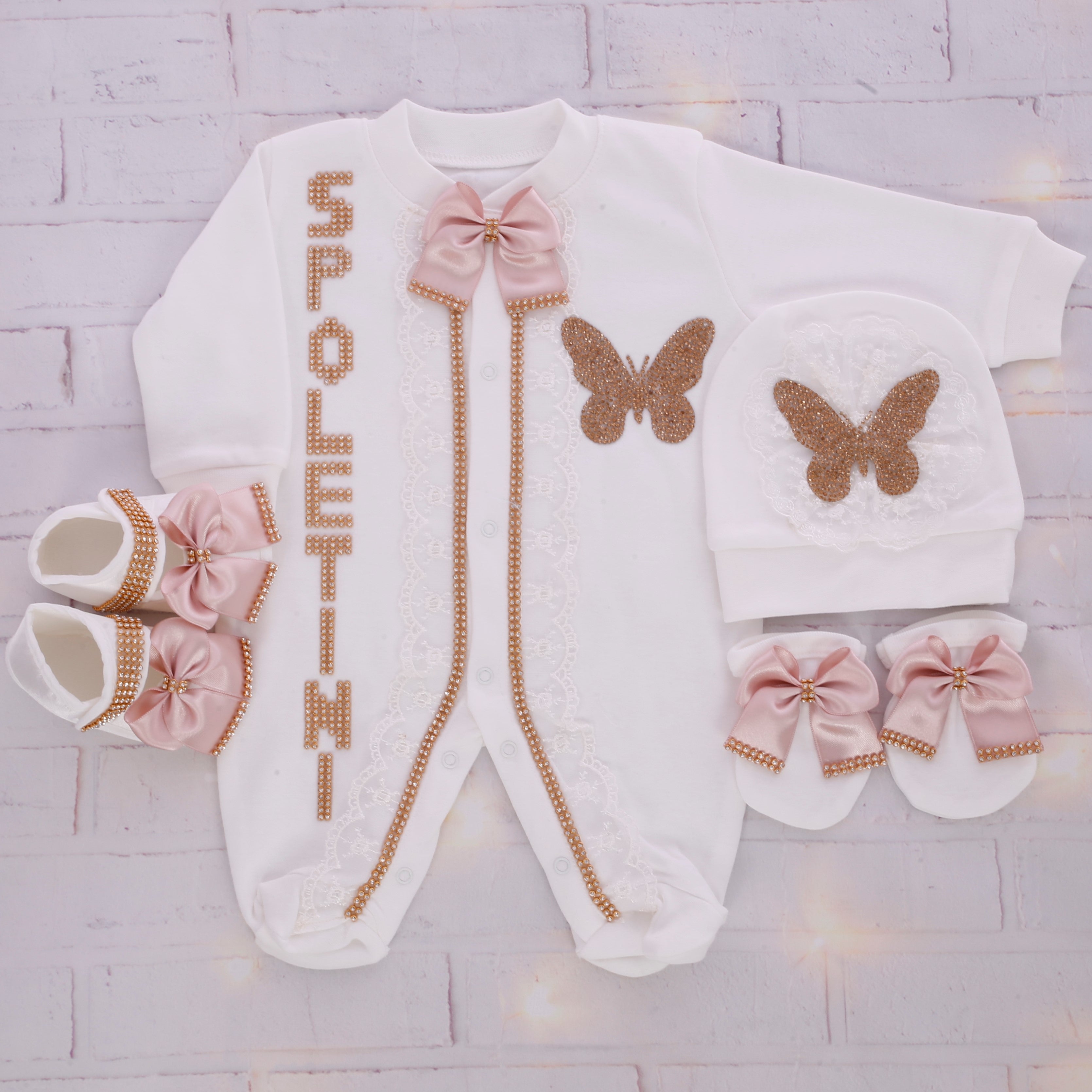 Conjunto de princesa mariposa para niña