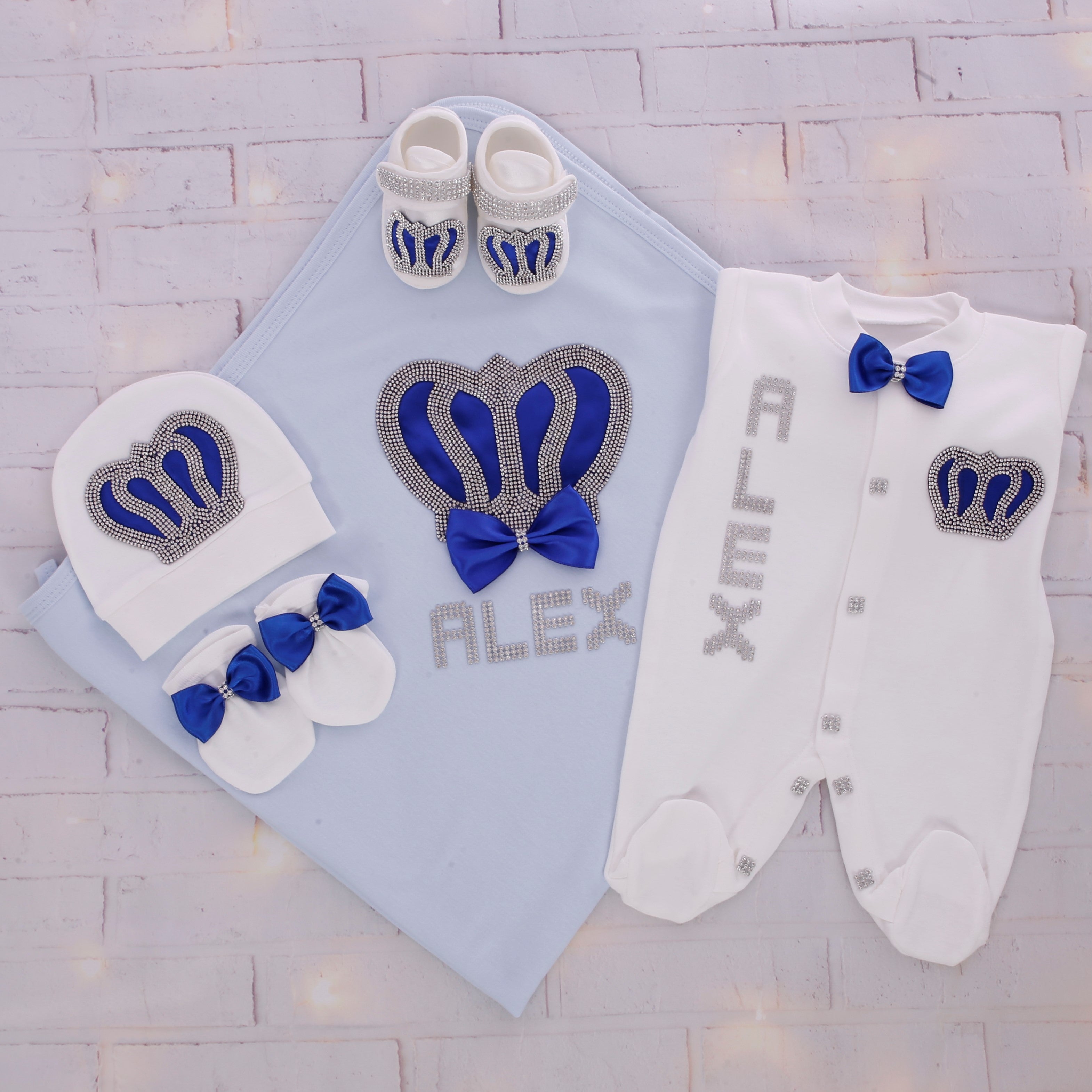 Conjunto de bebé Wonder en azul real