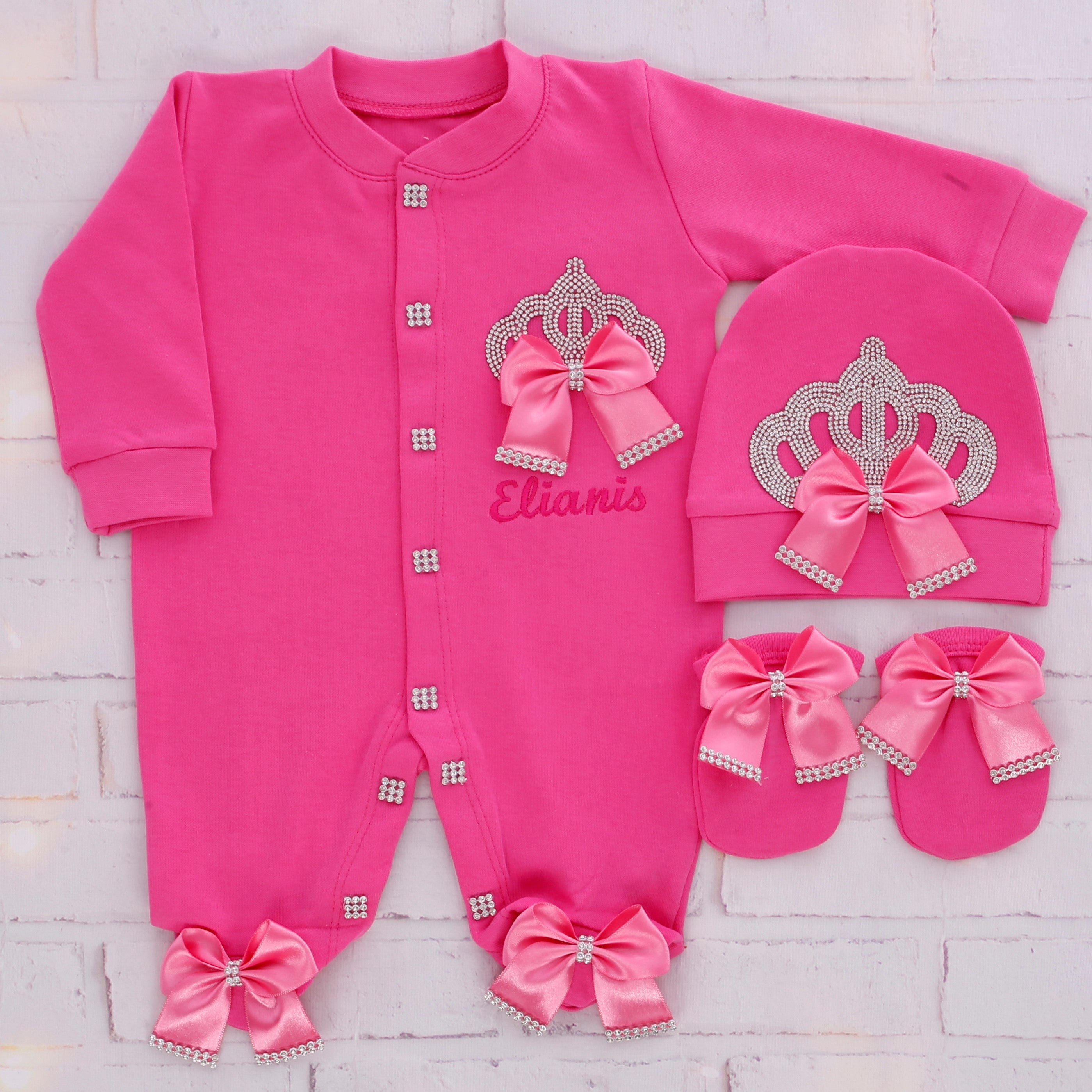 Regal Pink Elegance Baby Girl Set