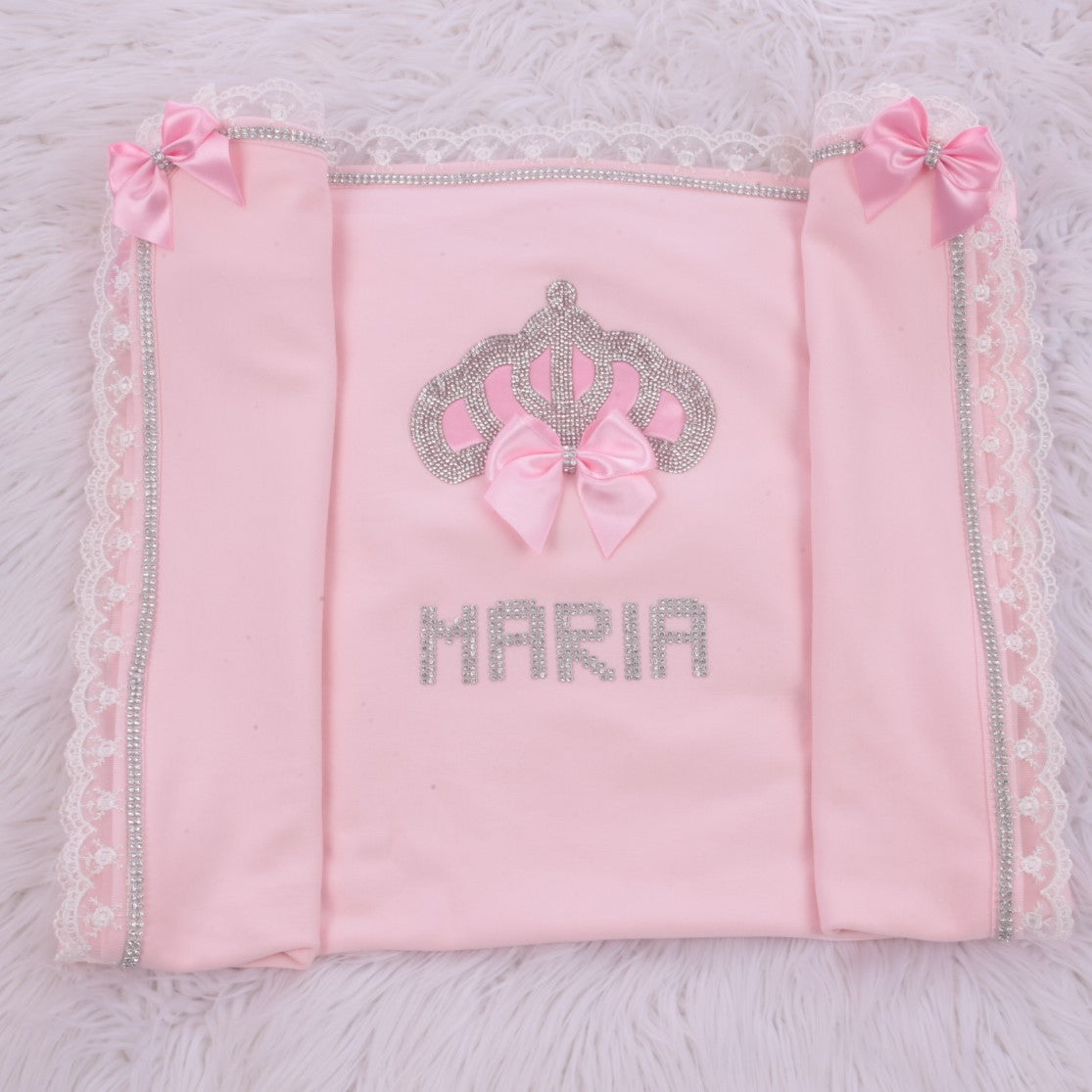 Pink Perfection Embroidered Blanket