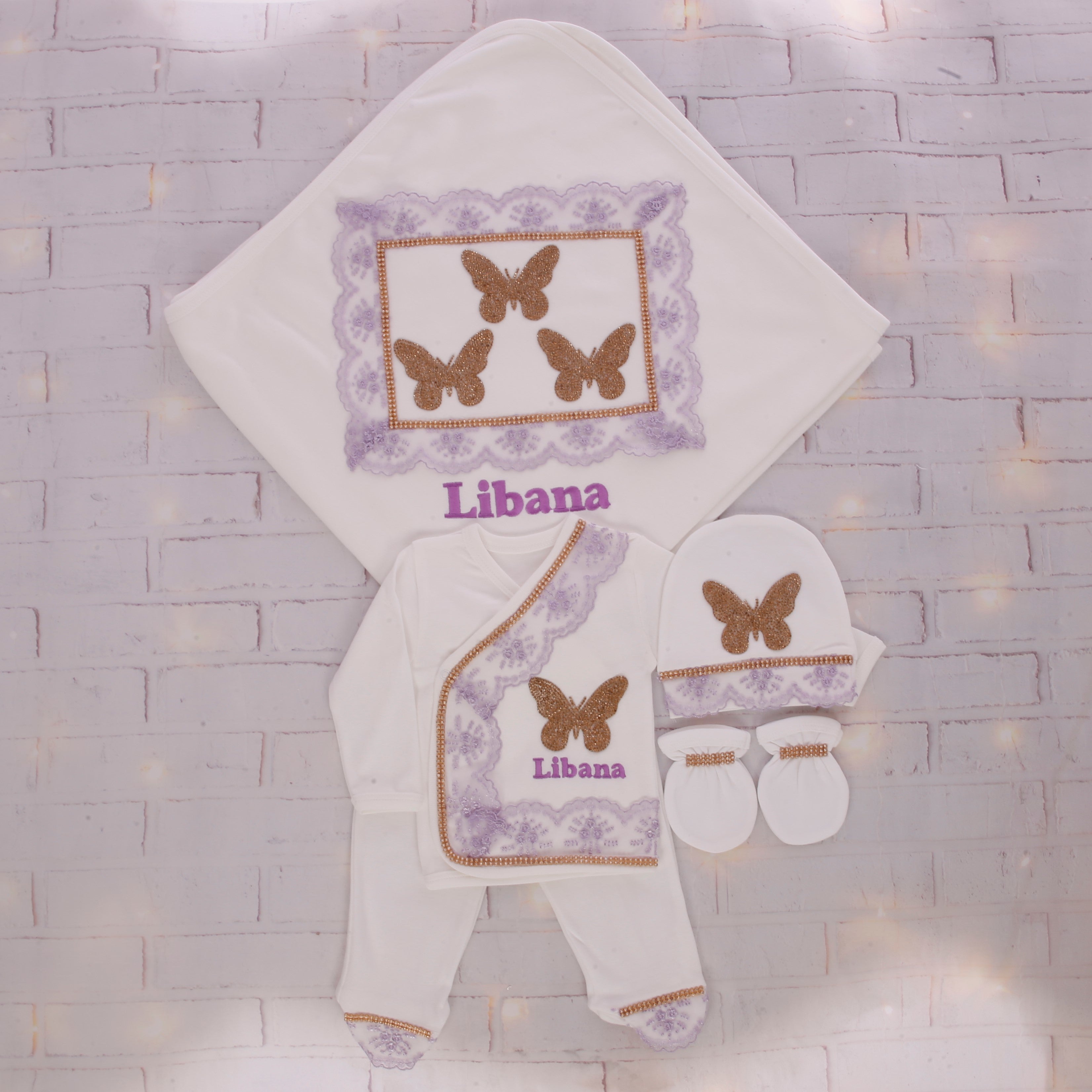 Encantador conjunto de mariposas Bliss