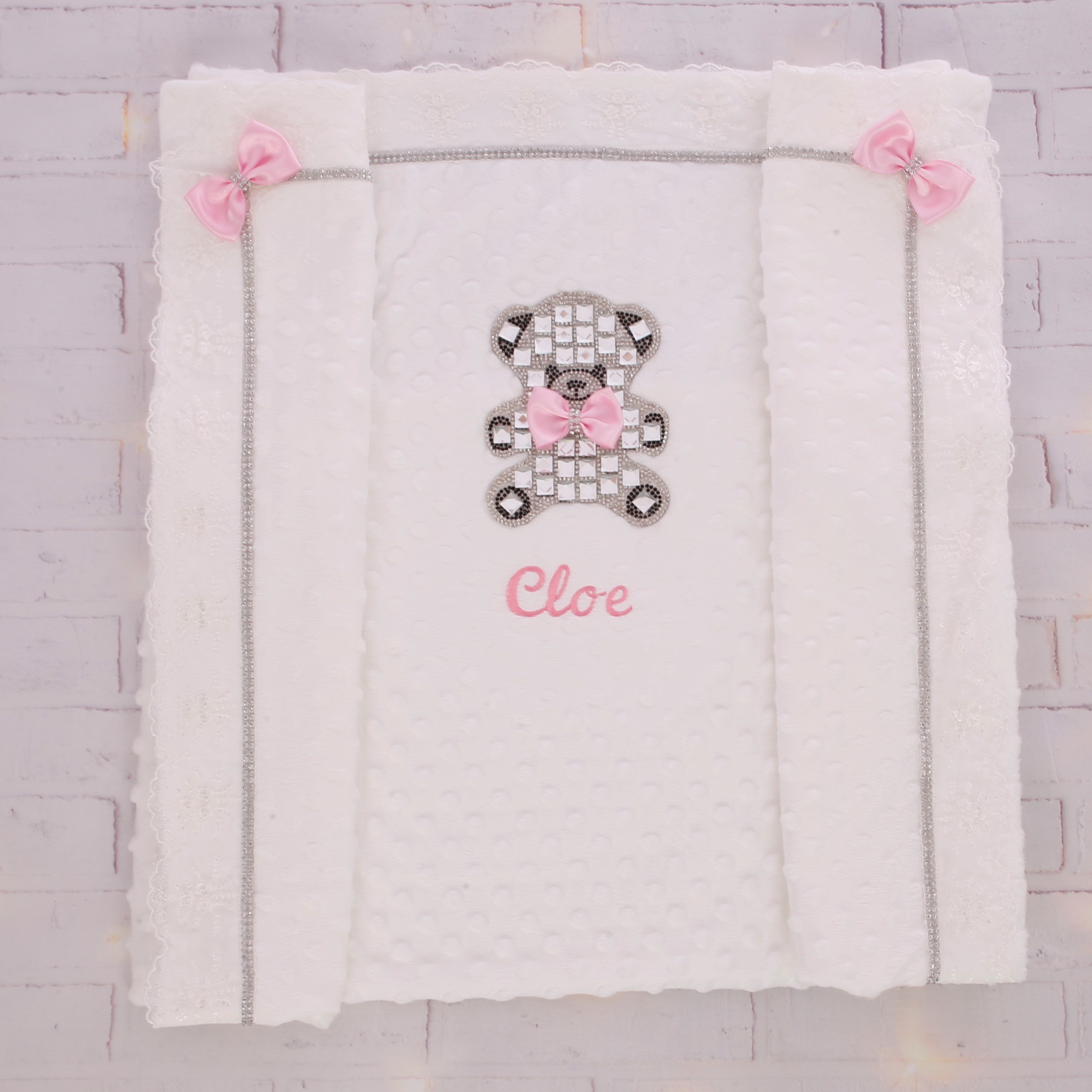 Cute Teddy Bear Bliss Blanket