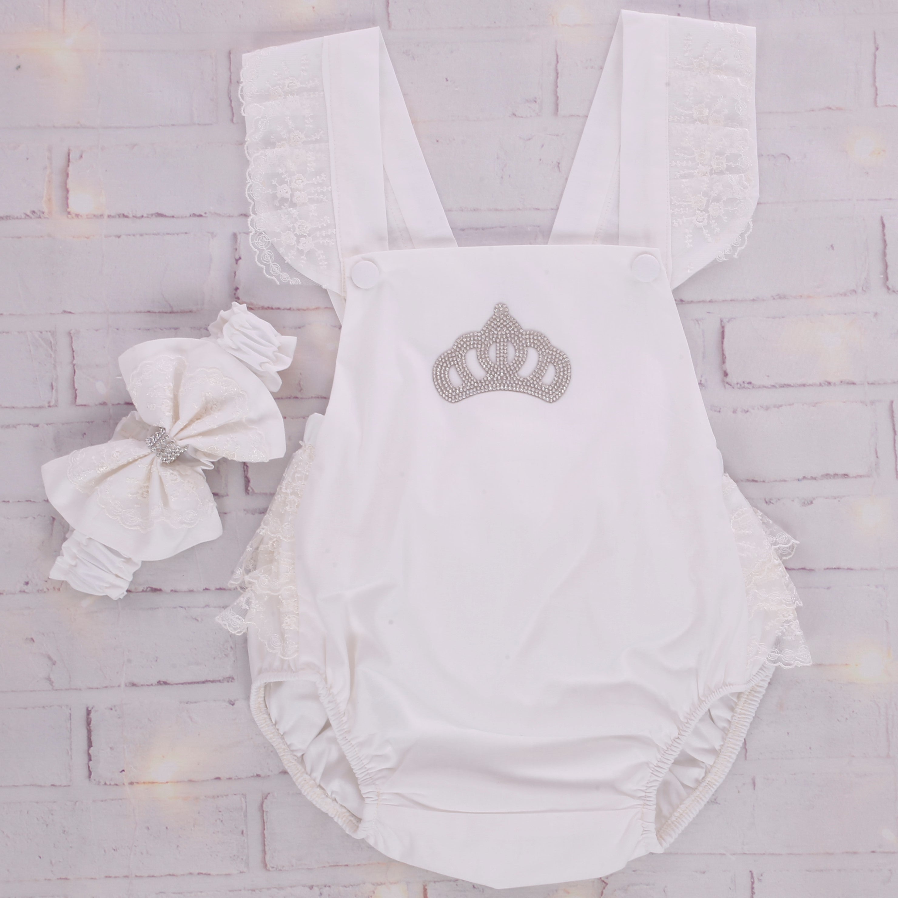 Conjunto de princesa en color blanco puro