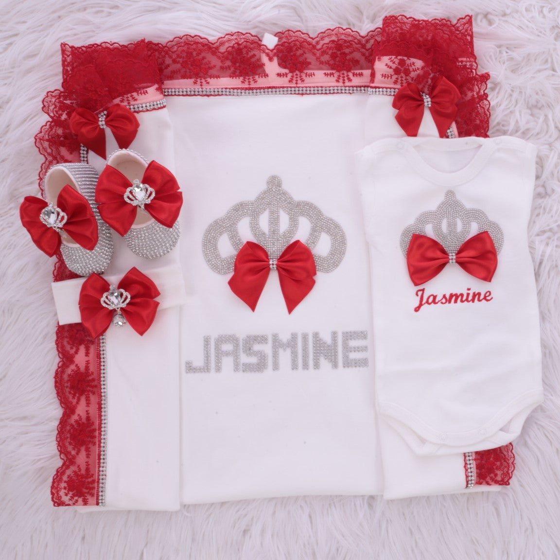 Crimson Crown Jewel Ensemble Set