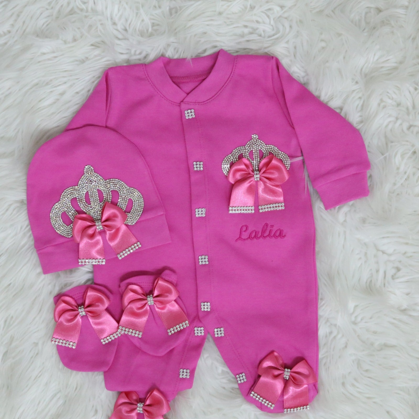 Regal Pink Elegance Baby Girl Set