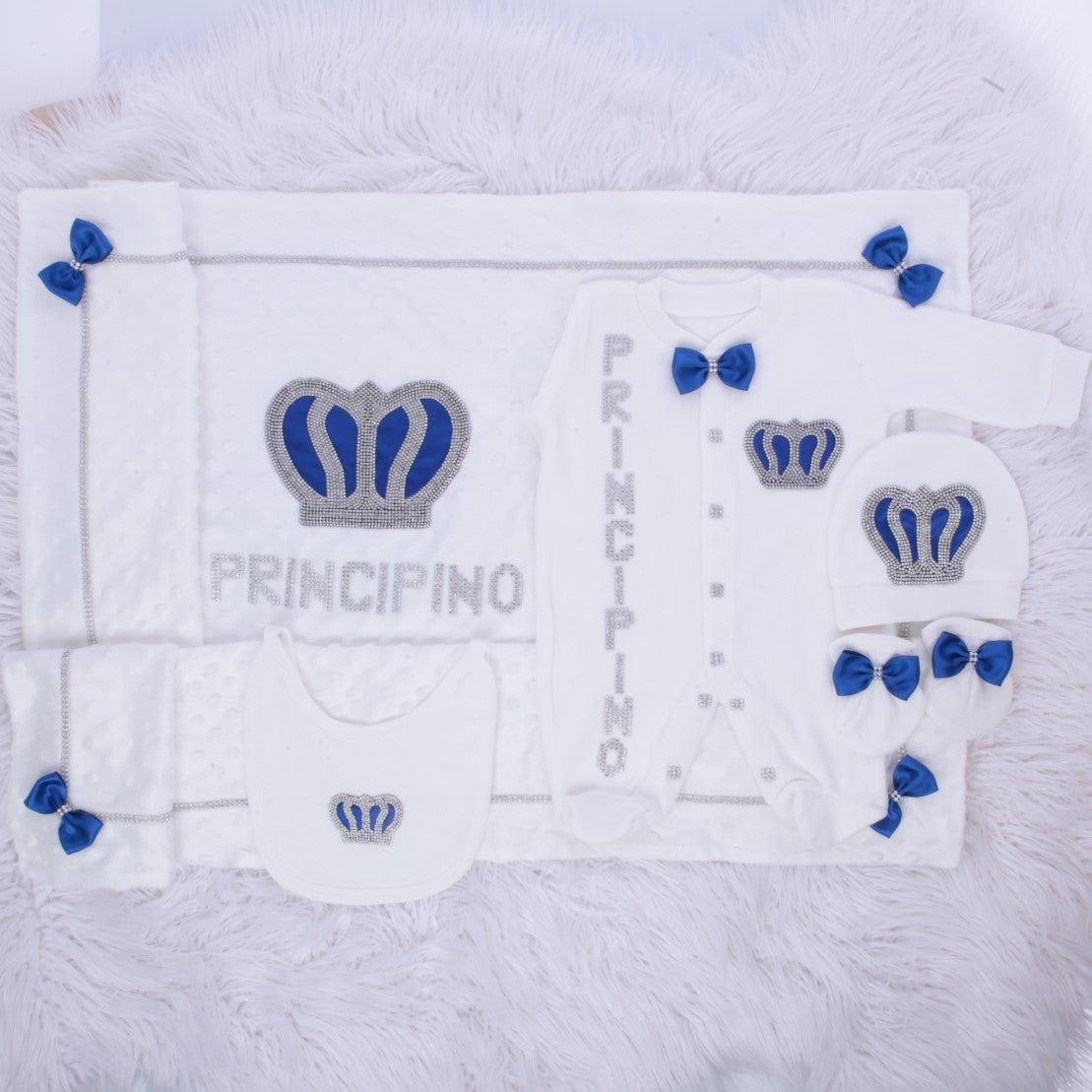 Ensemble de breloques royales bleu marine