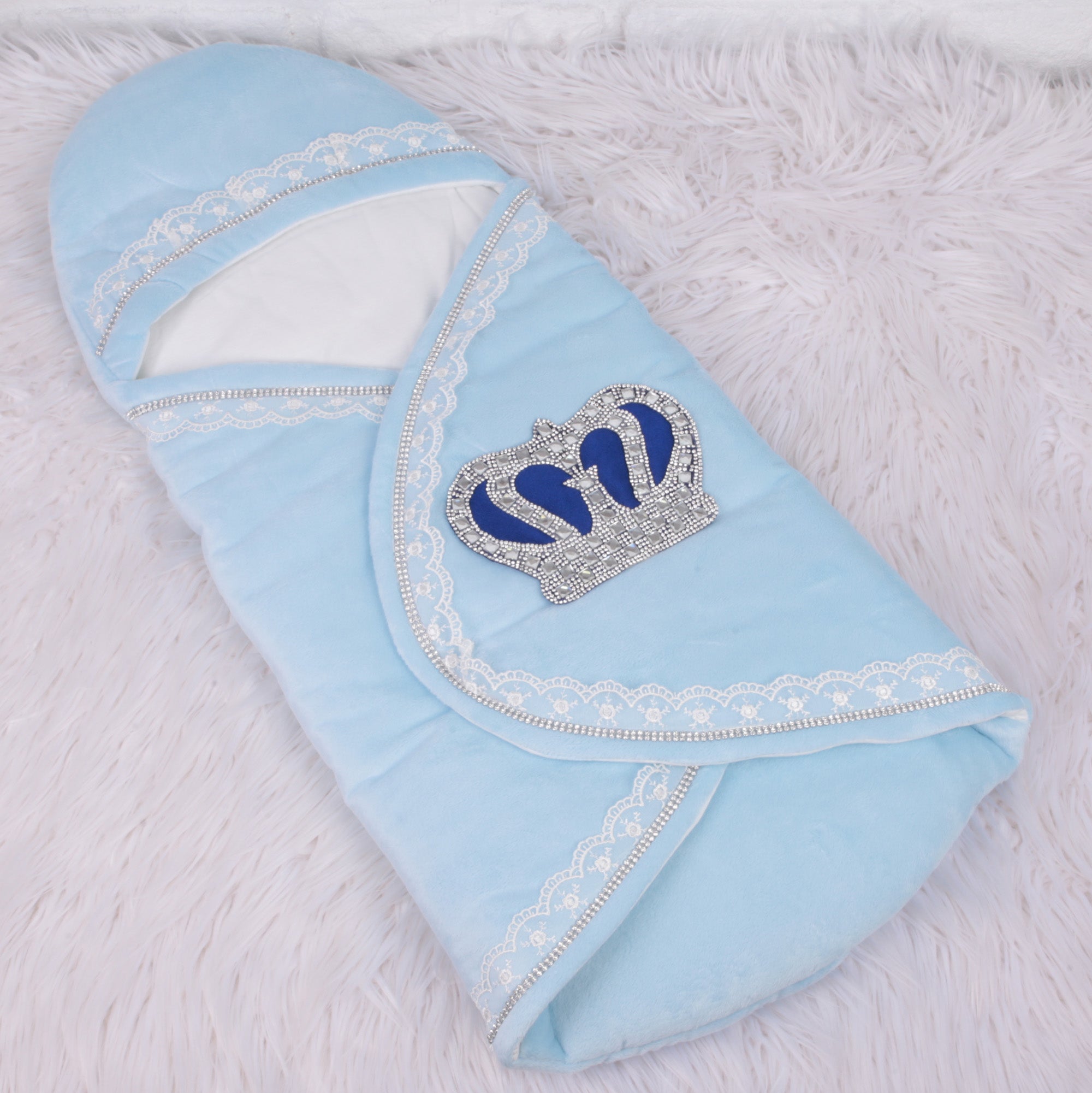 Blue Royal Heirloom Swaddle