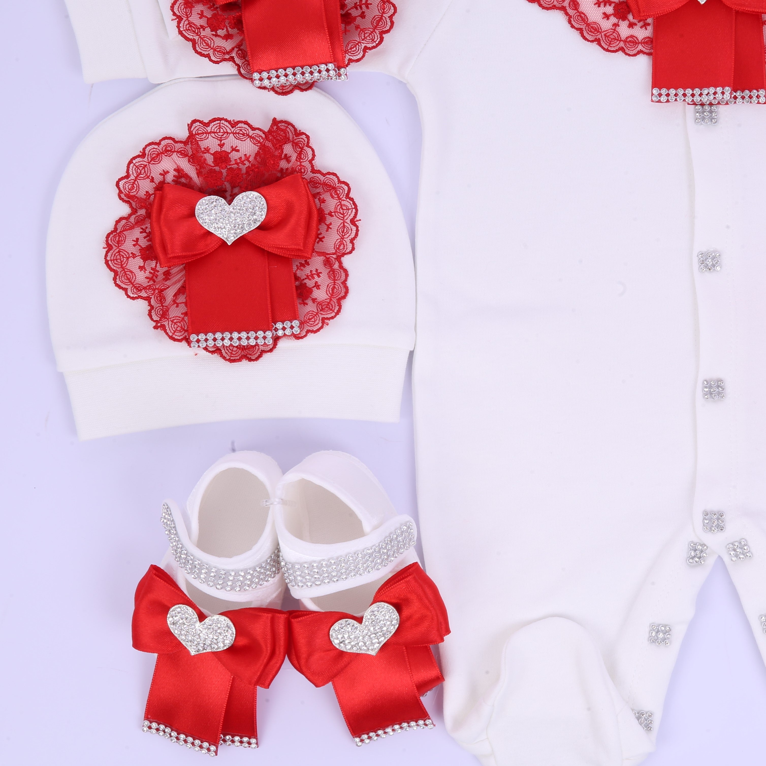 Crown of Hearts Baby Set