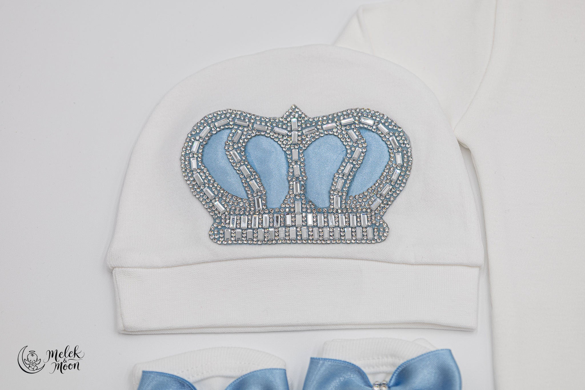 Sky Blue Crown Little Prince Set