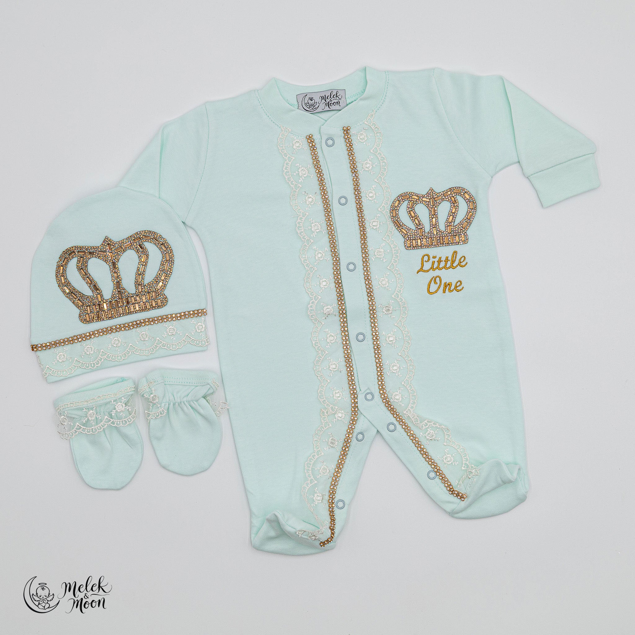 Luxe Mint Crown Prince Set