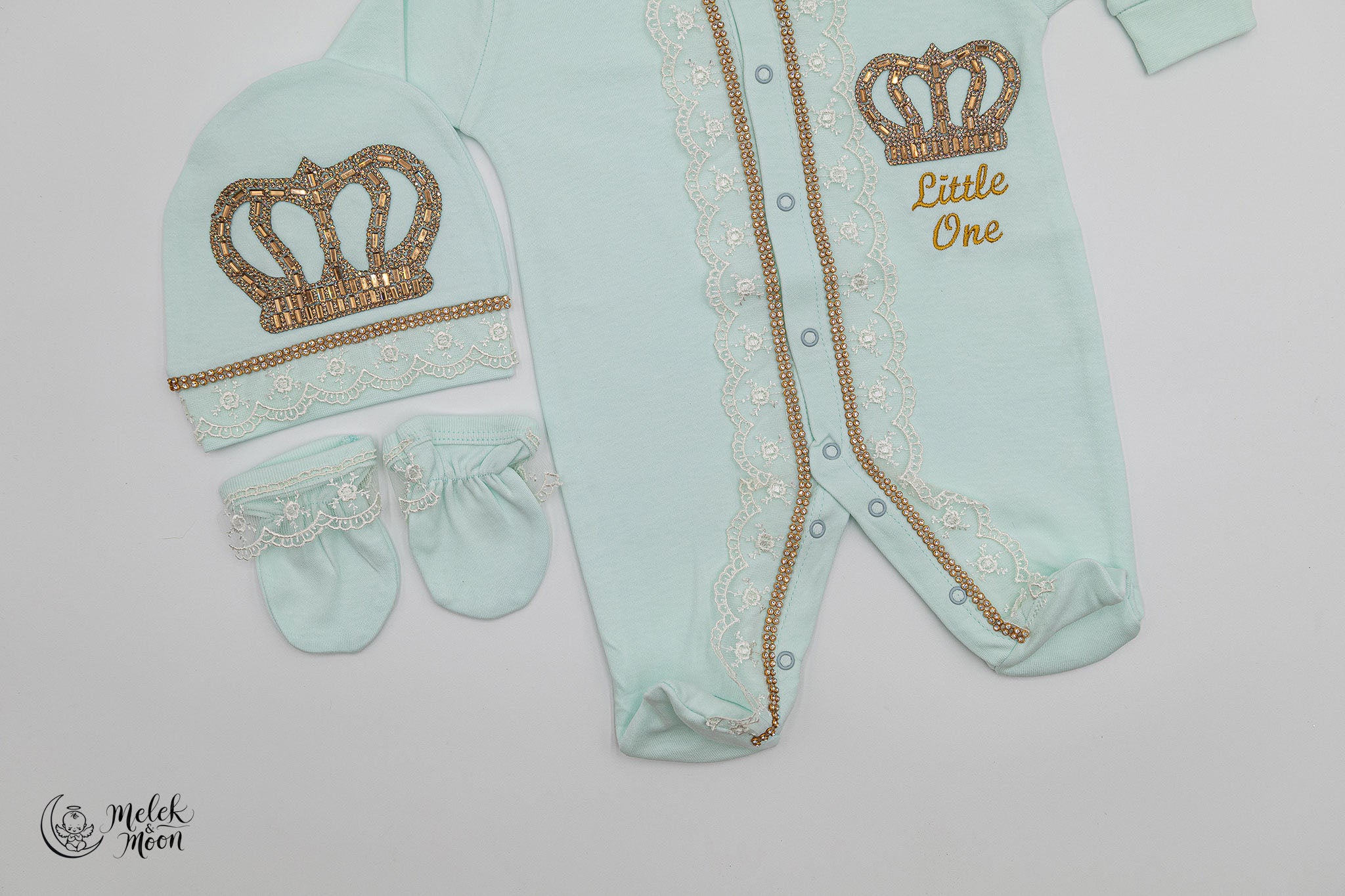 Luxe Mint Crown Prince Set