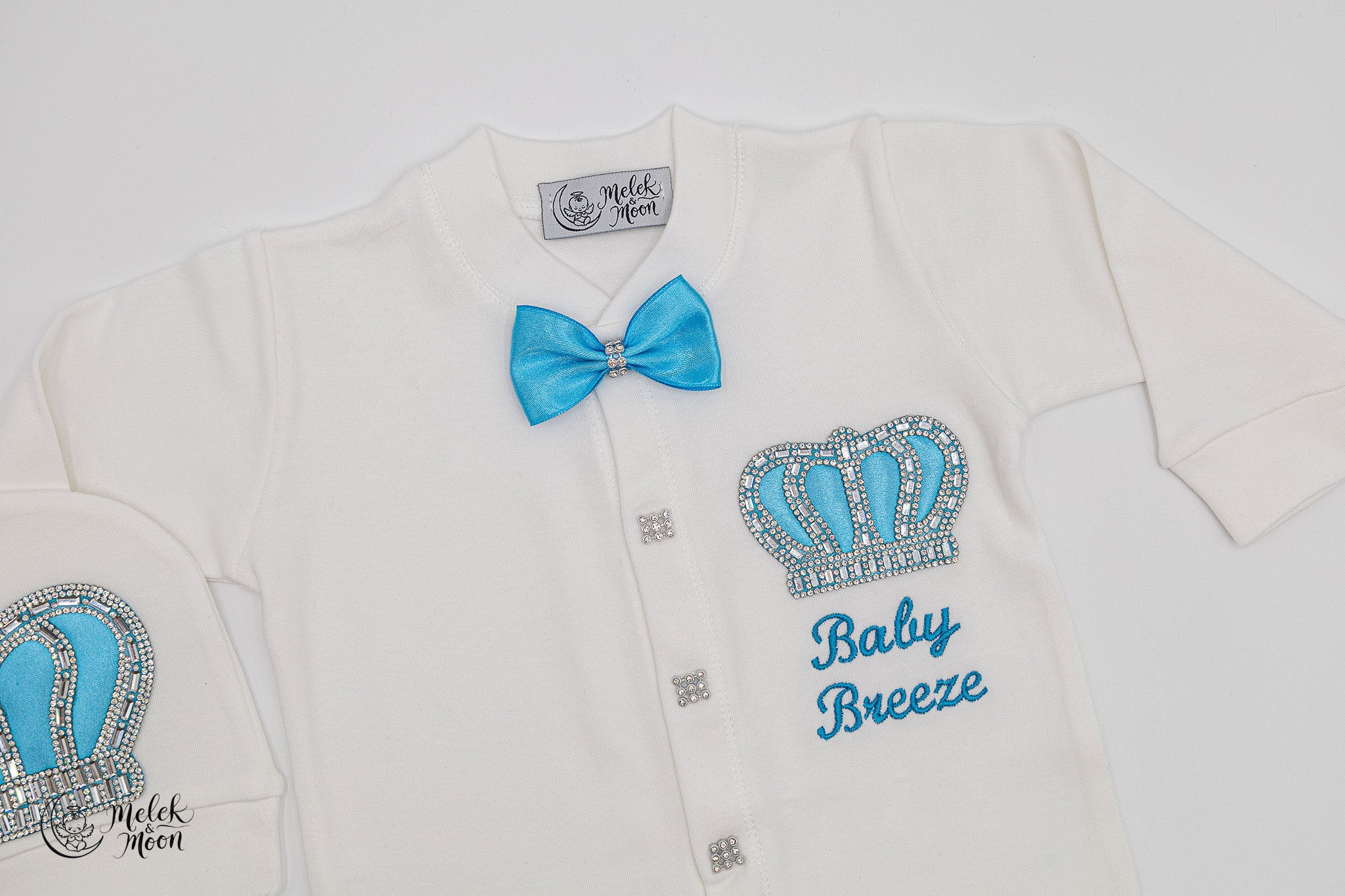 Sky Blue Crown Little Prince Set