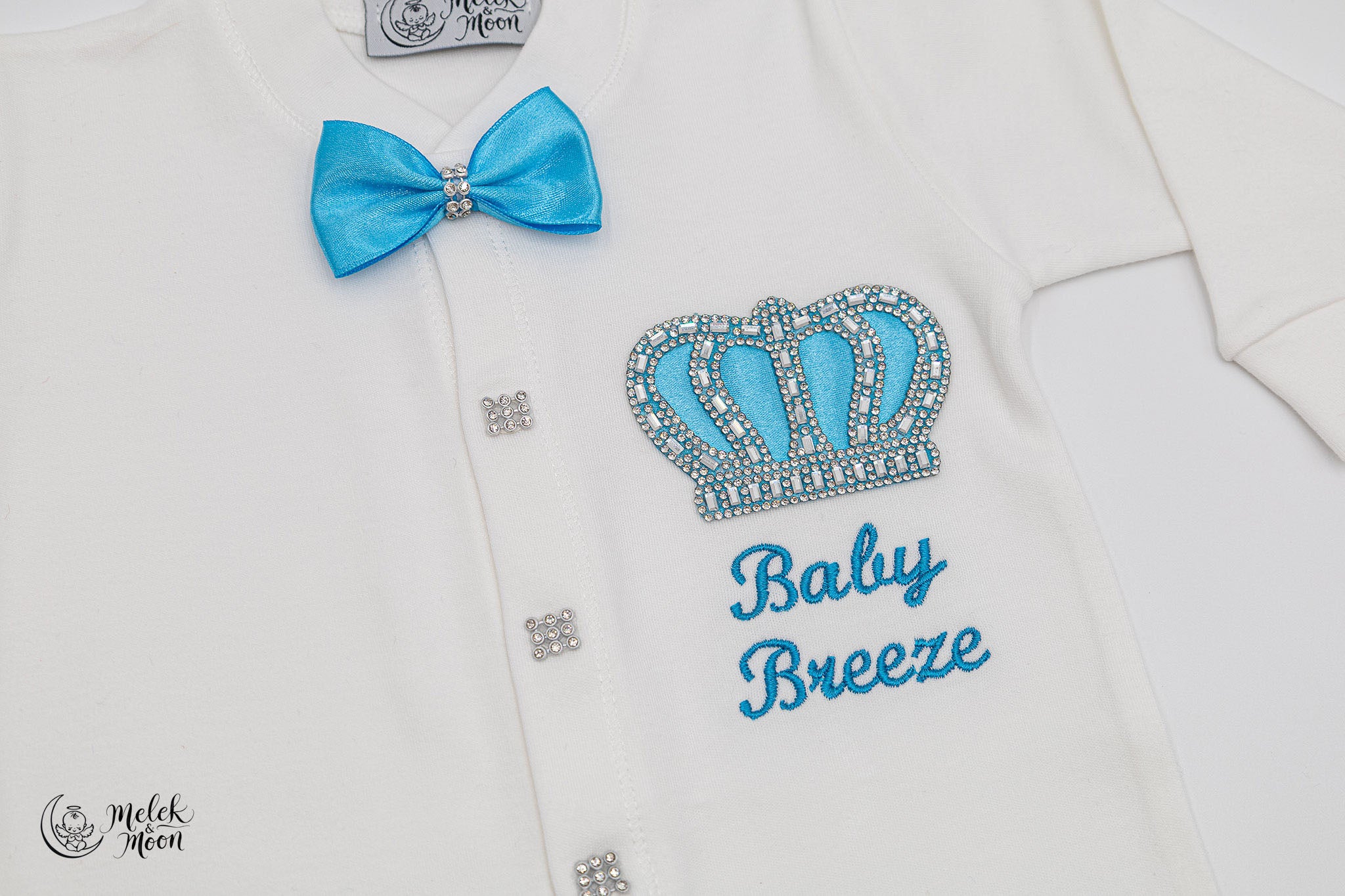 Sky Blue Crown Little Prince Set
