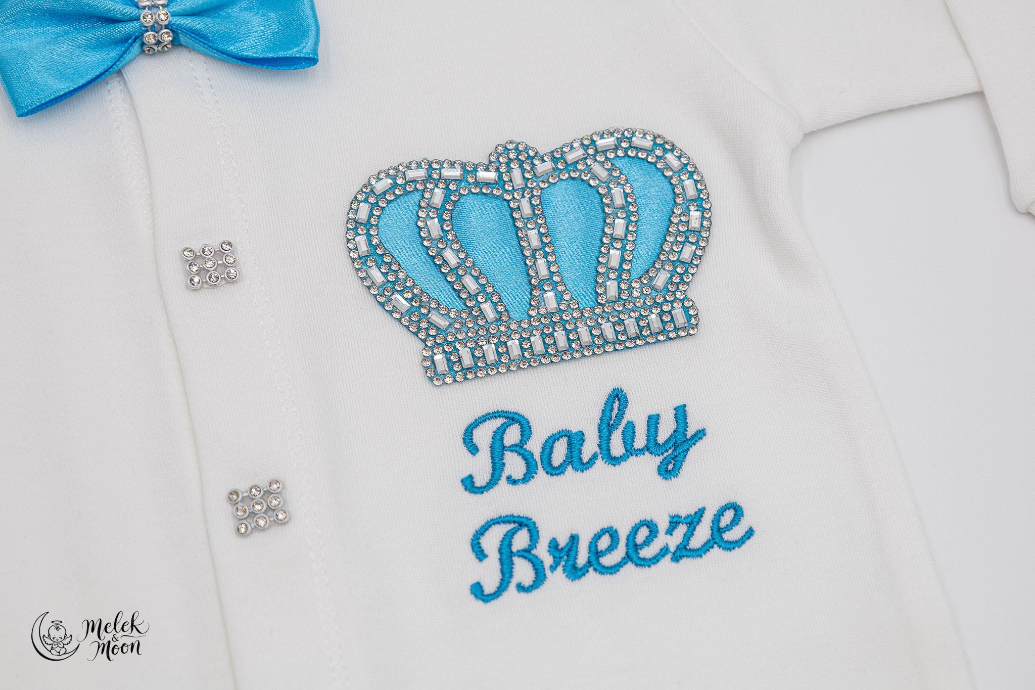 Sky Blue Crown Little Prince Set